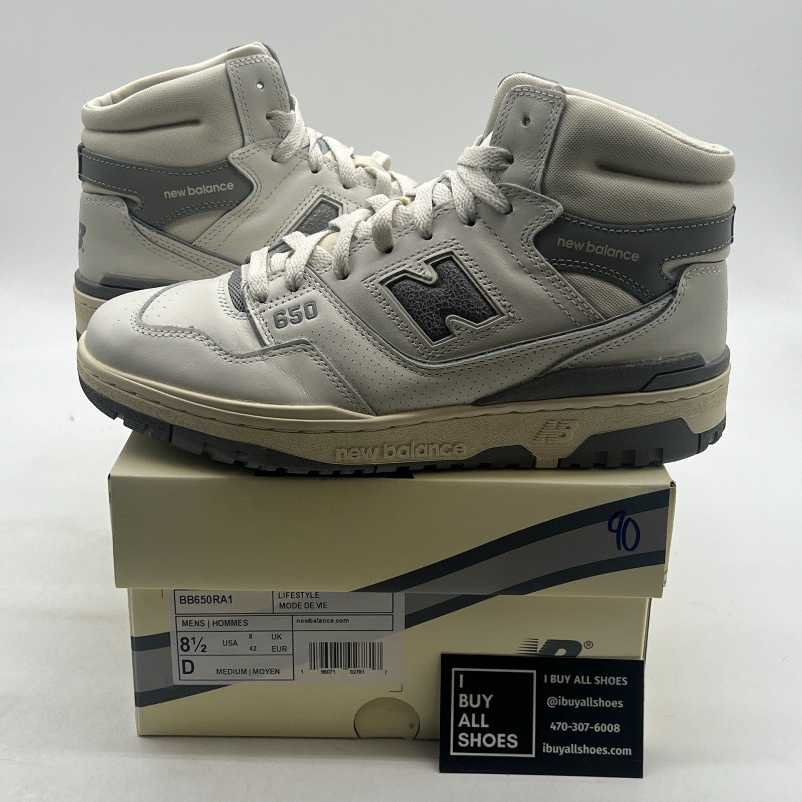 Size 8.5 - New Balance Aimé Leon Dore x 650R Silver (BB650RA1)