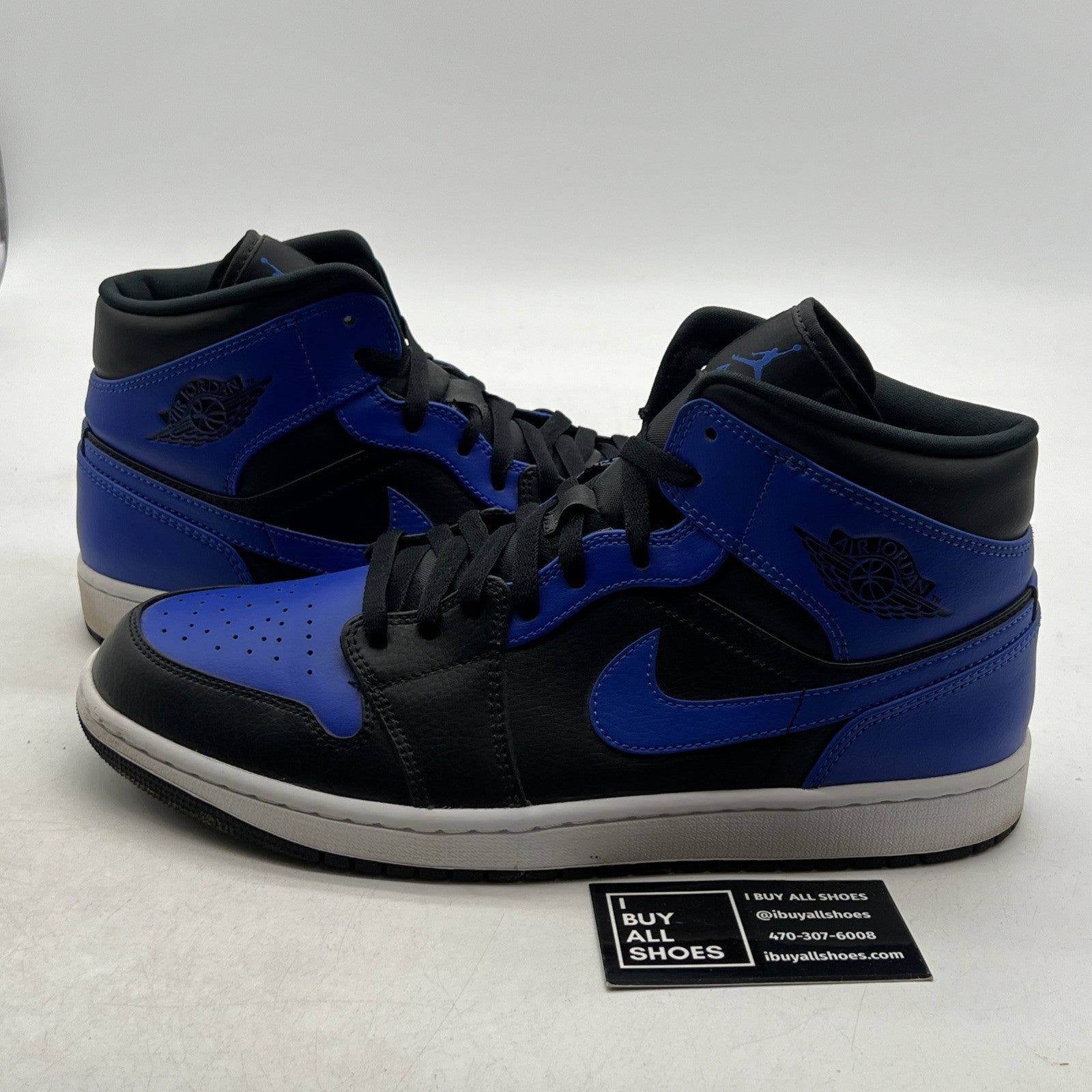 Size 11 - Air Jordan 1 Mid Hyper Royal 2021 (554724-077)