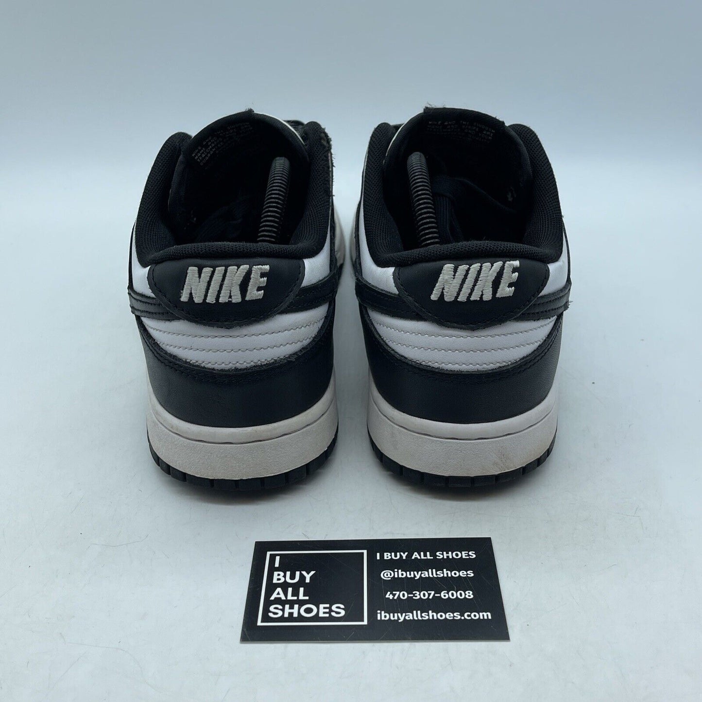 Size 10 - Nike Dunk Low Black White Leather (DD1391-100)
