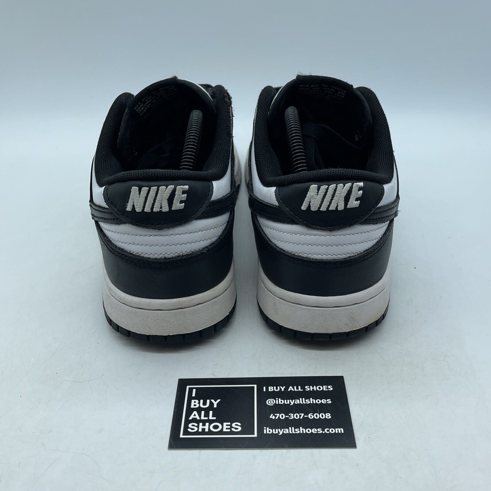 Size 10 - Nike Dunk Low Black White Leather (DD1391-100)