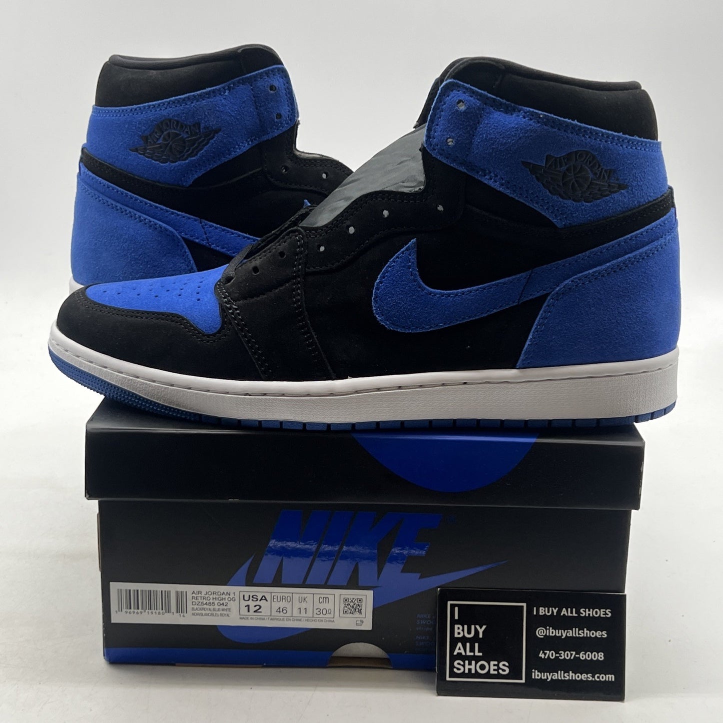 Size 12 - Air Jordan 1 Retro OG High Royal Reimagined (DZ5485-042)