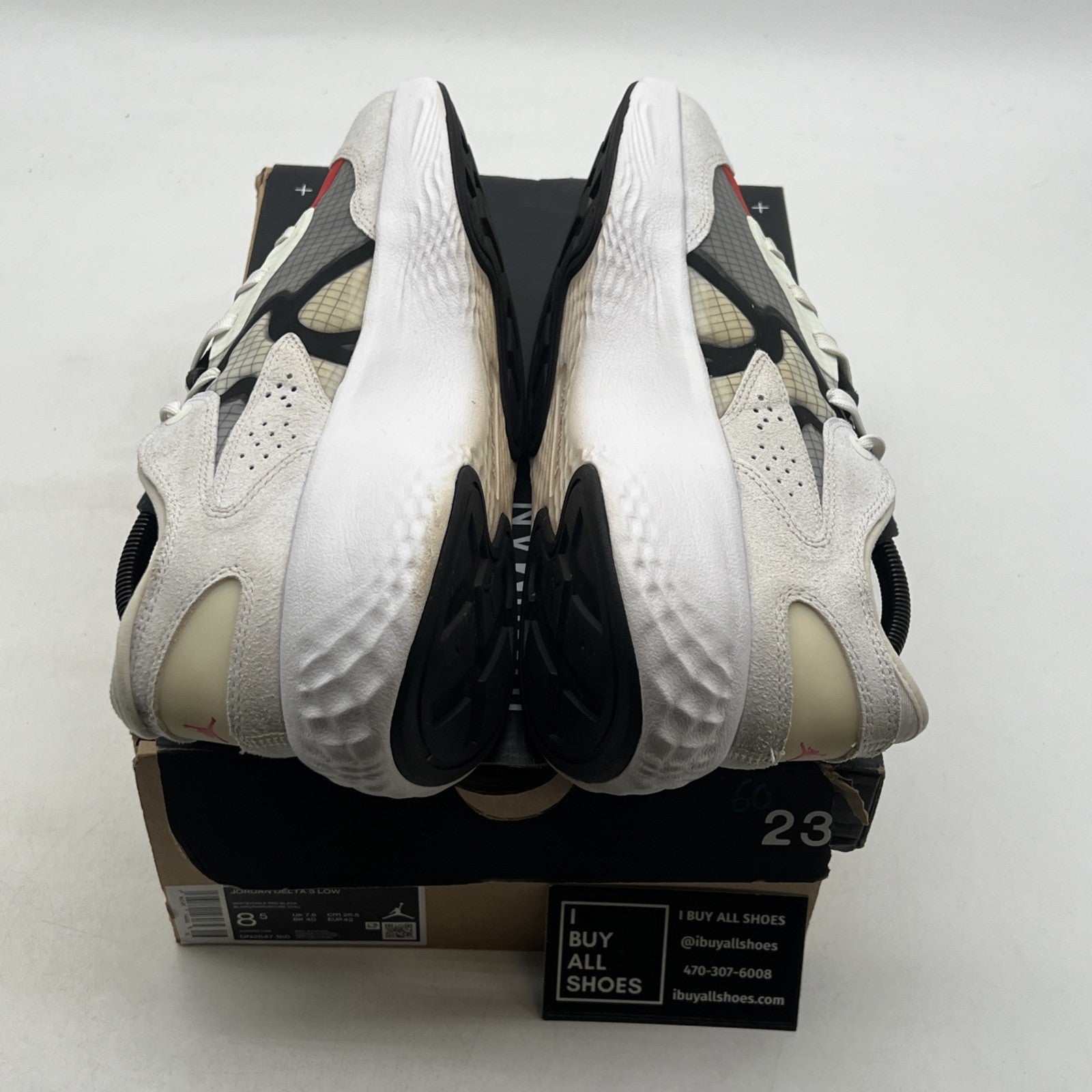 Size 8.5 - Jordan Delta 3 Low White Chile Red (DN2547-160)