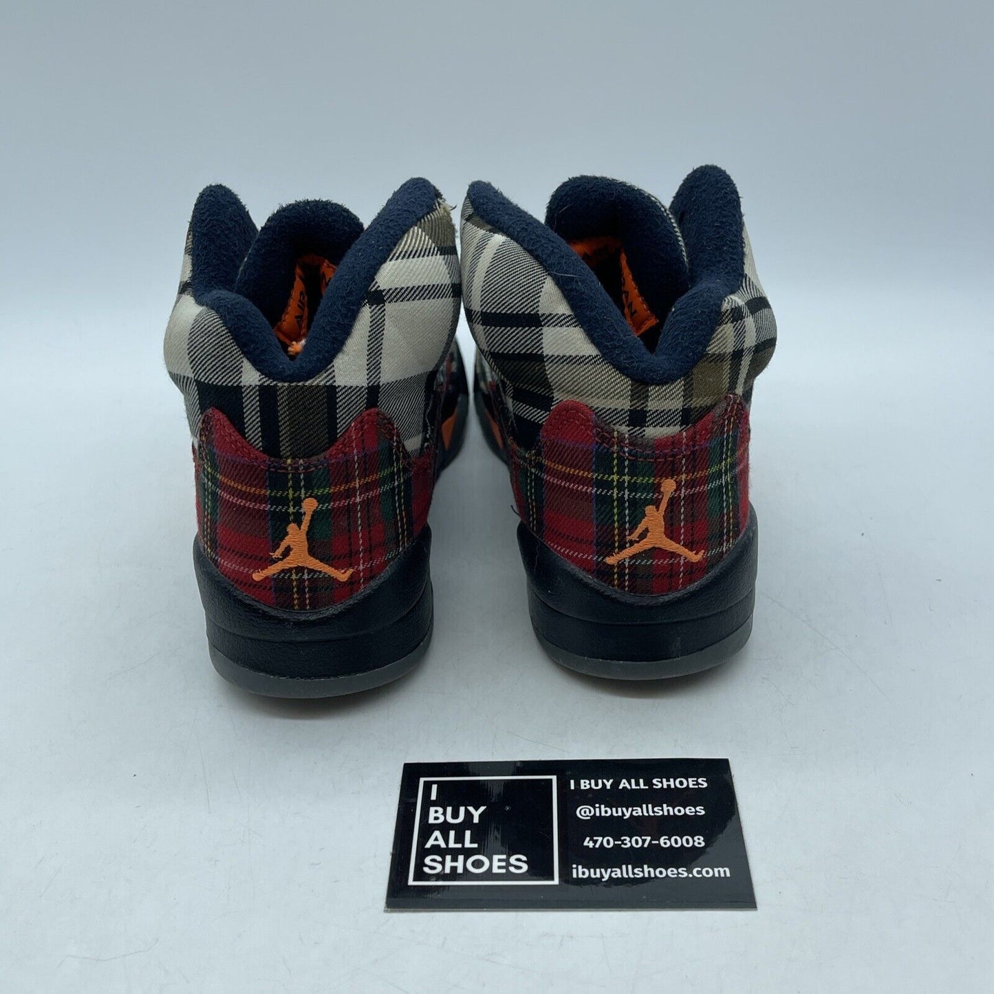 Size 4.5Y (GS) - Jordan 5 Retro Mid Plaid Brown Red Orange Suede (FD4812-008)