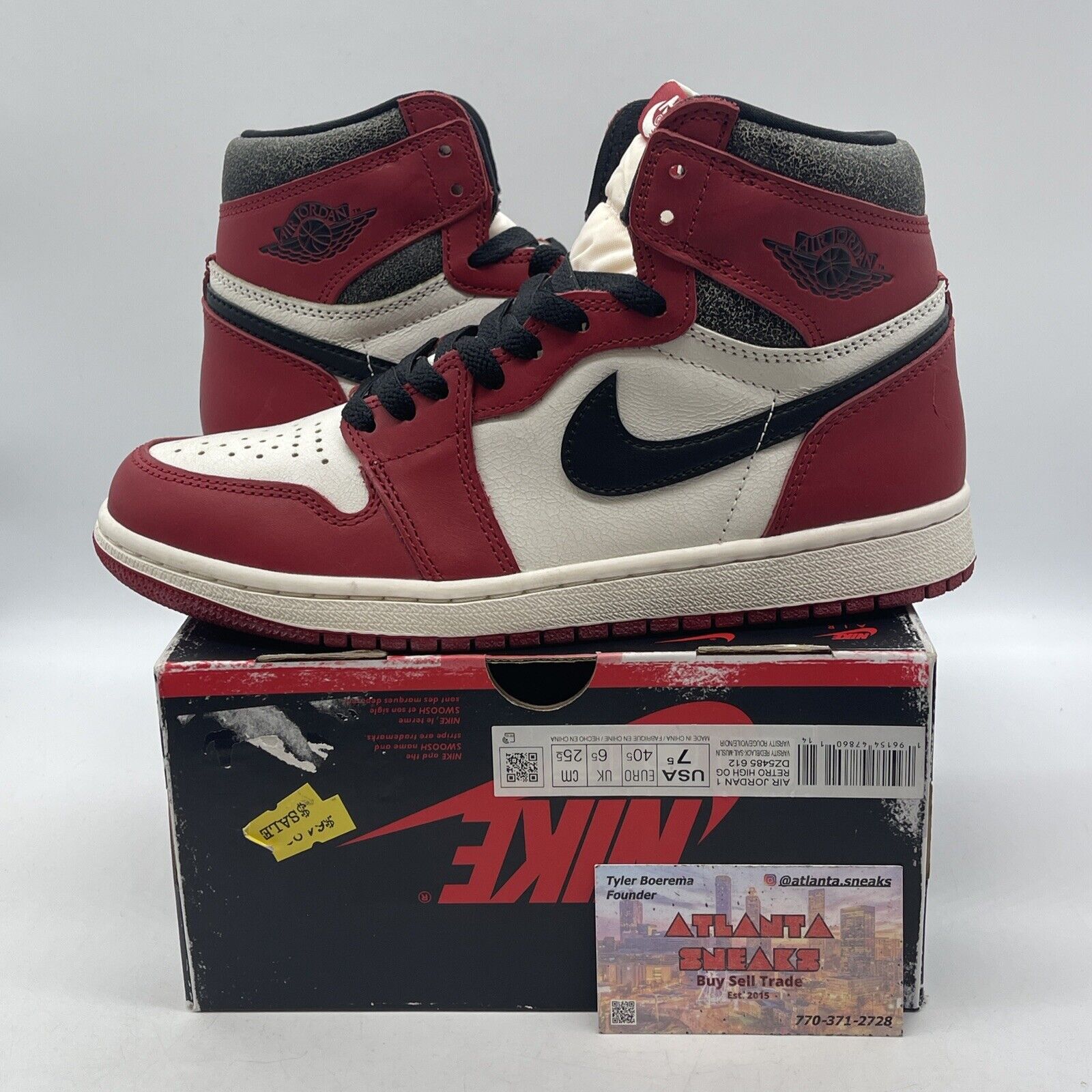 Size 7.5 - Jordan 1 Retro High OG Chicago Reimagined Lost & Found (DZ5485-612)