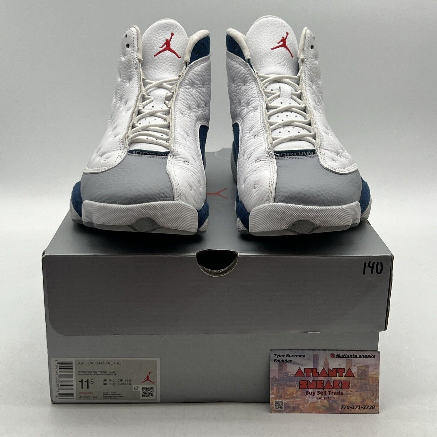 Size 11.5 - Jordan 13 Retro Mid French Blue Grey Leather (414571-164)