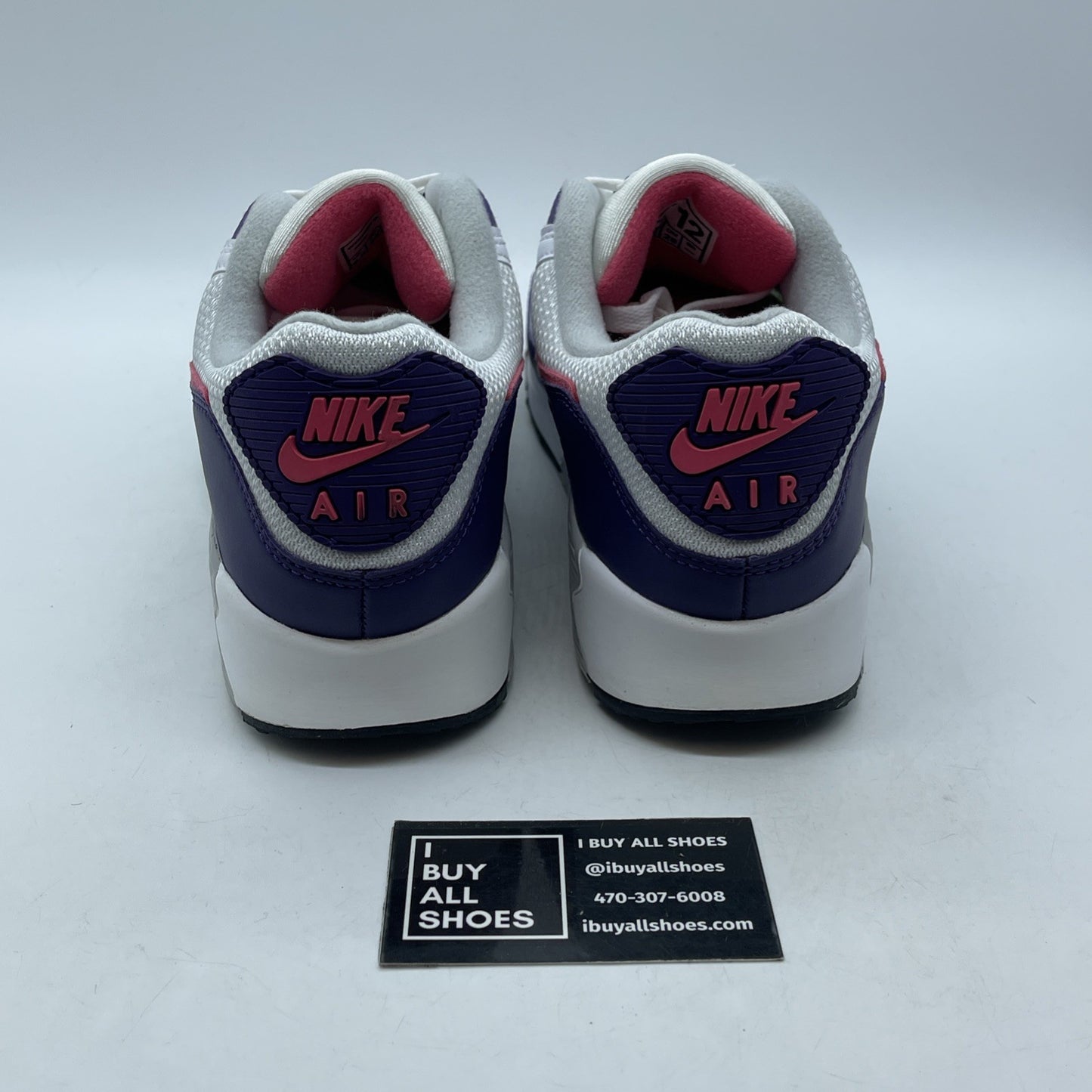 Size 12 - Nike Air Max 90 Retro 2020 Eggplant White Suede Leather (AJ1700-600)
