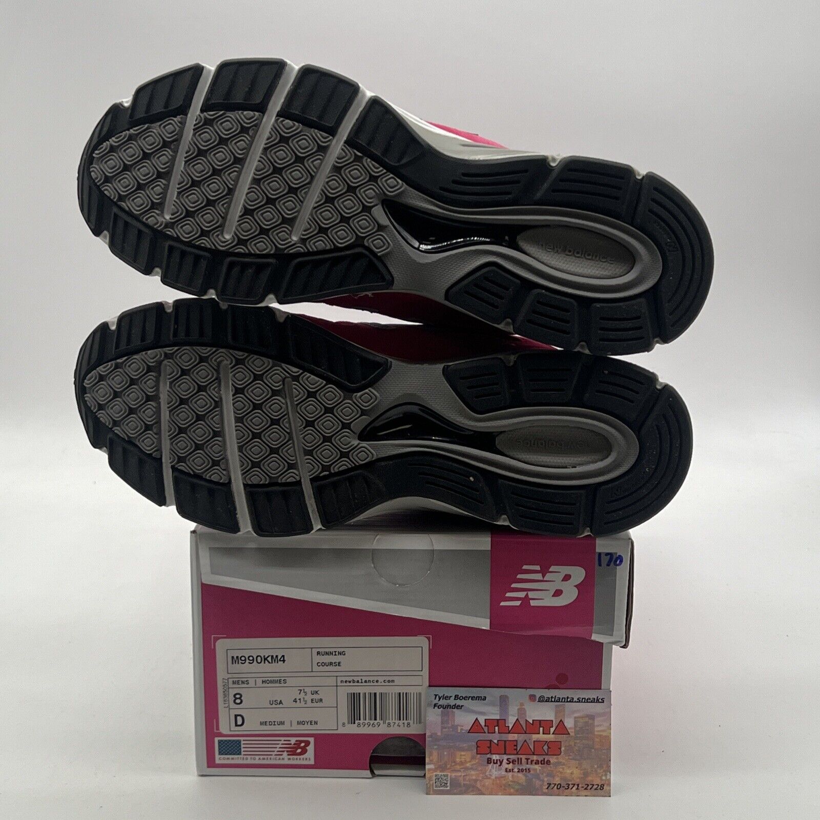 Size 8 - New Balance Susan G. Komen x 990v4 Pink Ribbon (M990KM4)