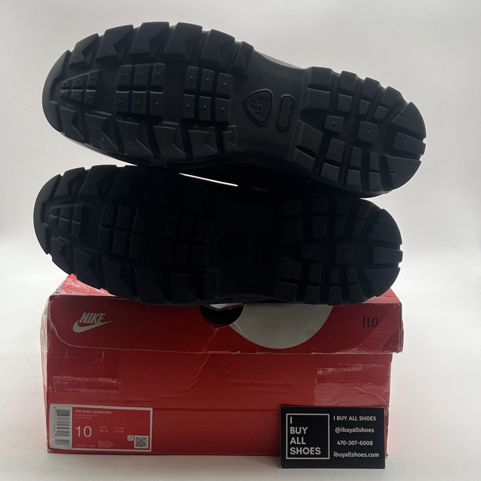 Size 10 - Nike Air Max Goadome ACG Triple Black 2016 (865031-009)