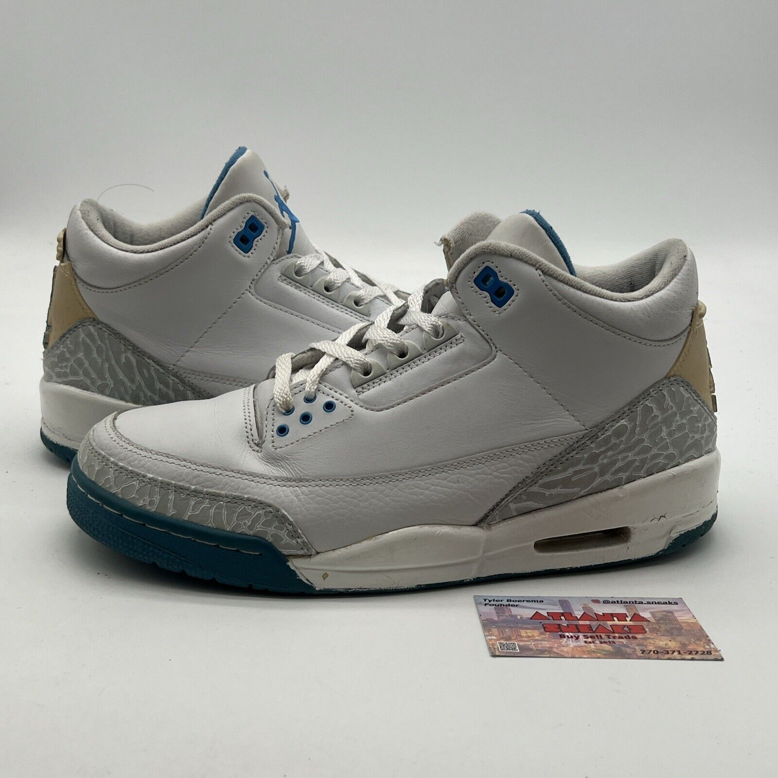 Size 12 - Air Jordan 3 Retro Harbor Blue W (315296-142)