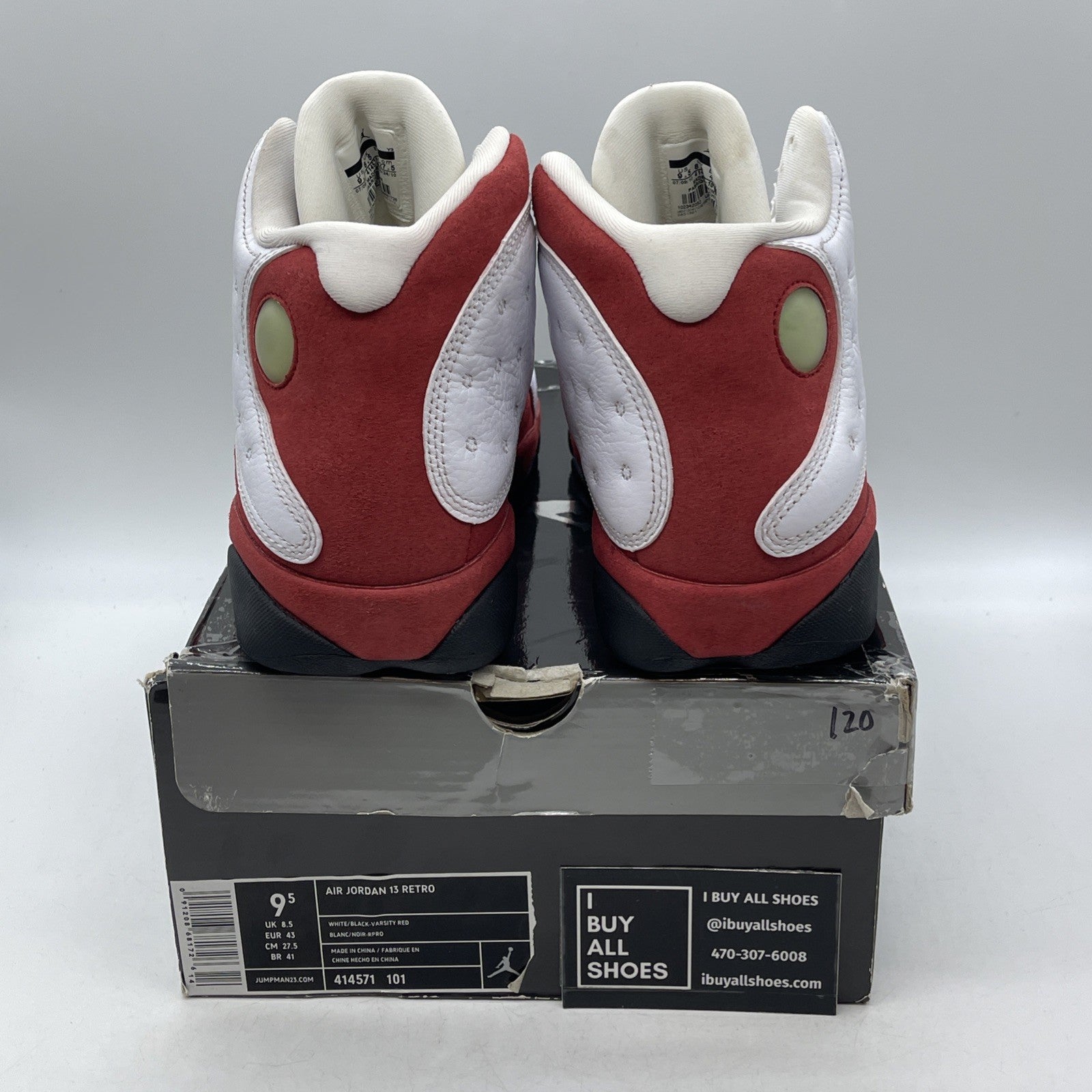 Size 9.5 - Air Jordan 13 Retro 2010 Cherry (414571-101)
