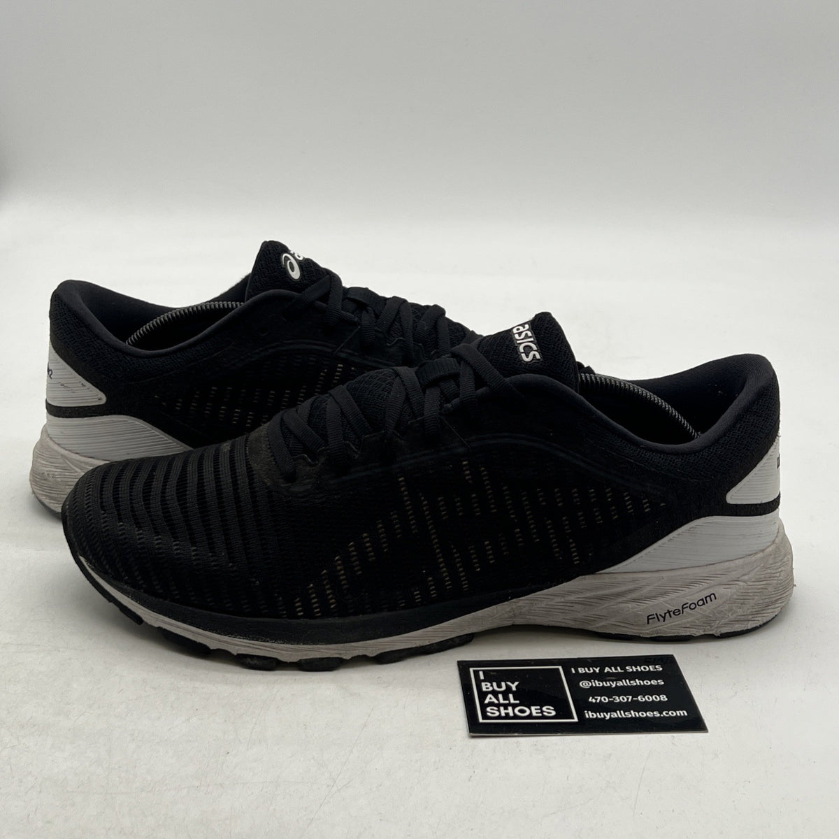 Size 11 - ASICS DynaFlyte 2 Black/White (T7D0N)