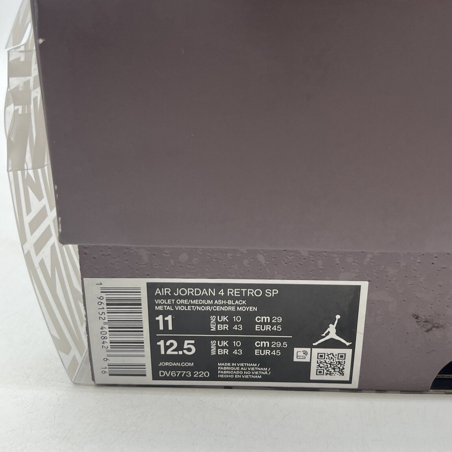Size 11 - Air Jordan 4 Retro x A Ma Maniere Mid Violet Ore (DV6773-220)