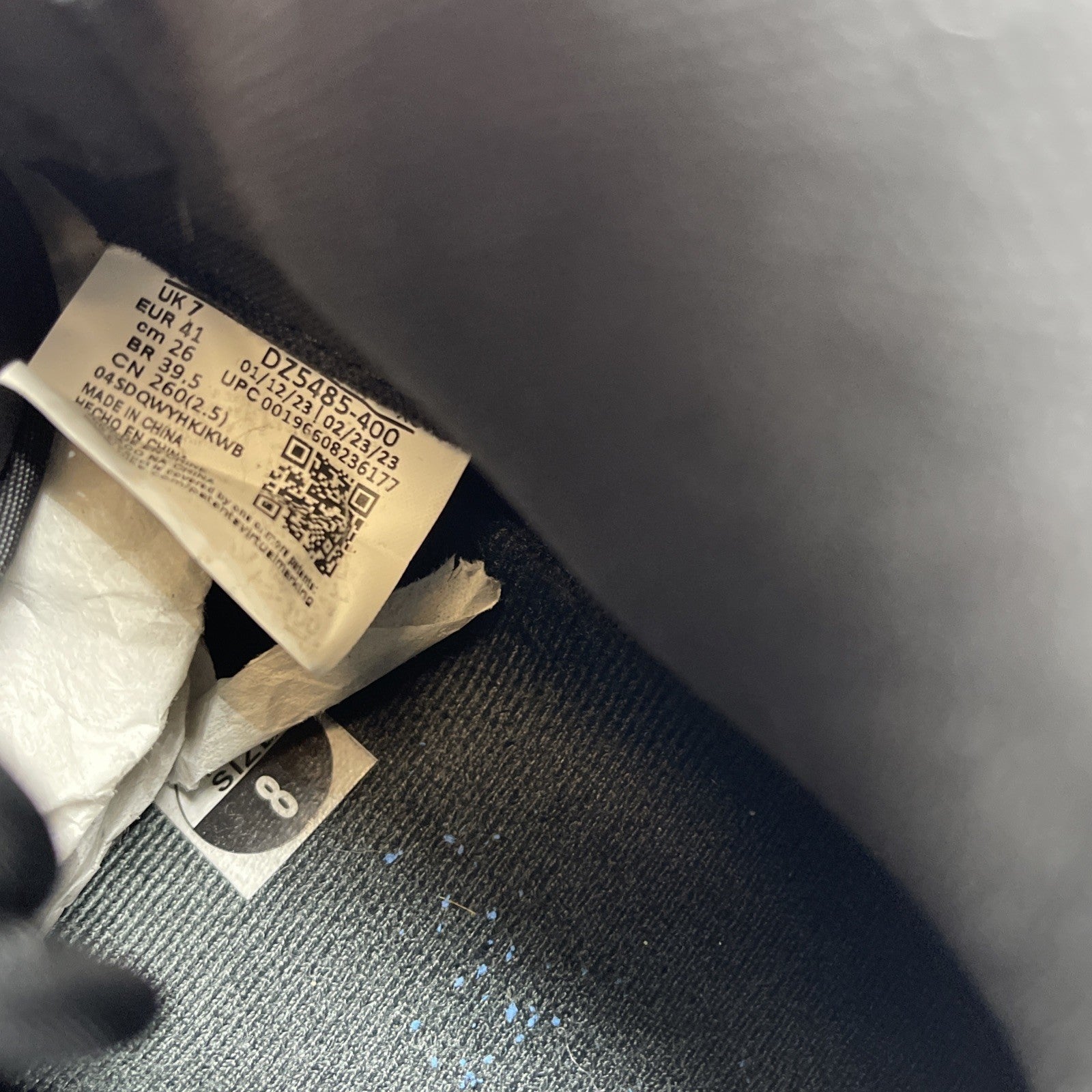 Size 8 - Air Jordan 1 Retro OG High UNC Toe (DZ5485-400)