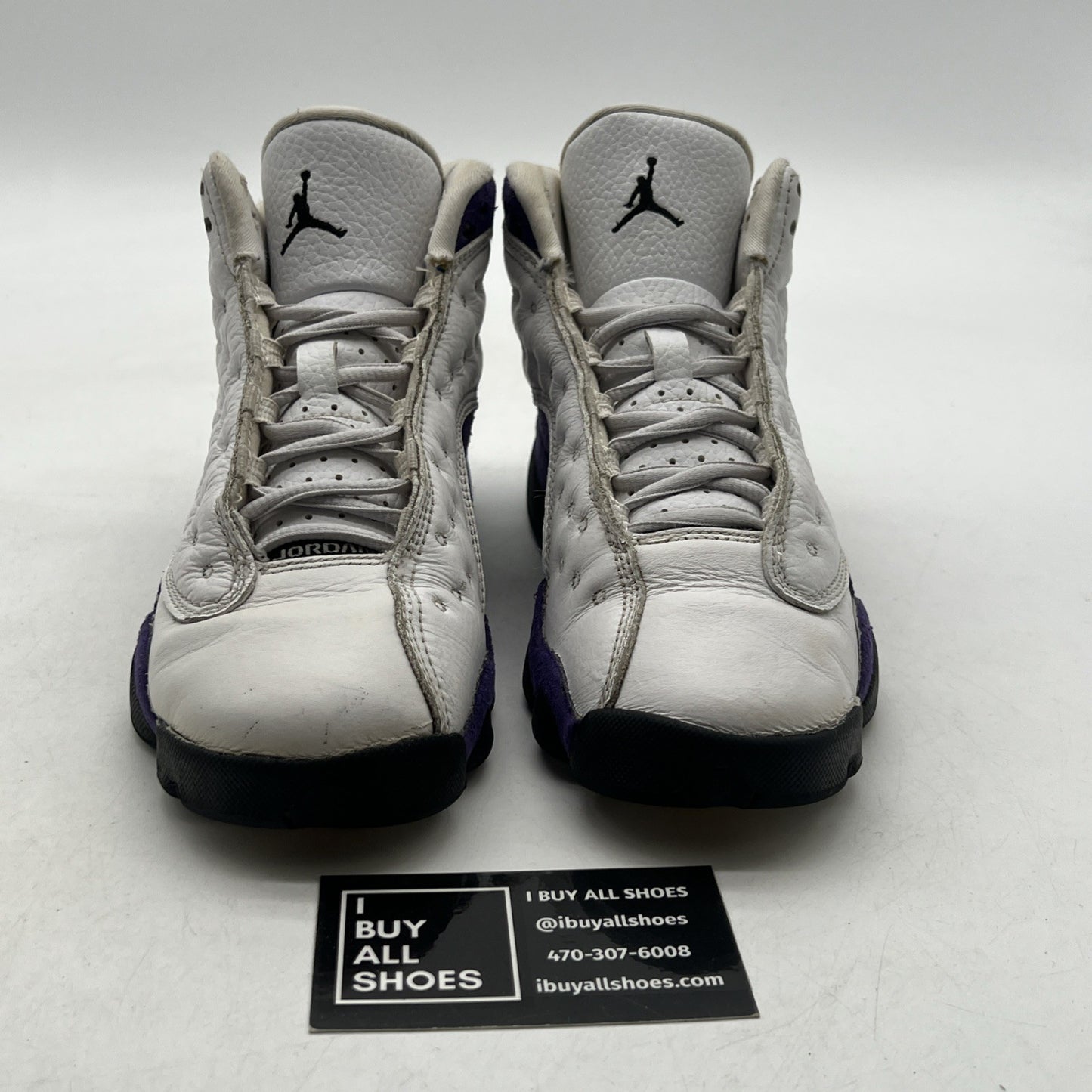Size 4Y - Air Jordan 13 Retro Mid Lakers (884129-105)