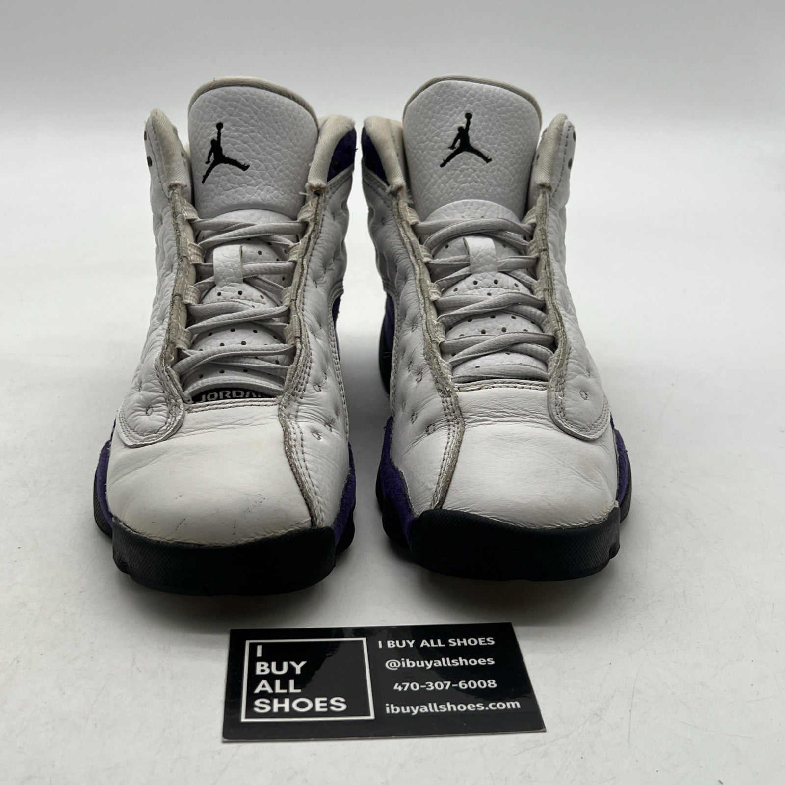 Size 4Y - Air Jordan 13 Retro Mid Lakers (884129-105)