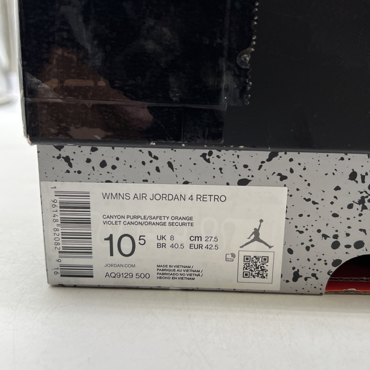 Size 10.5W - Air Jordan 4 Retro Mid Canyon Purple - (AQ9129-500)