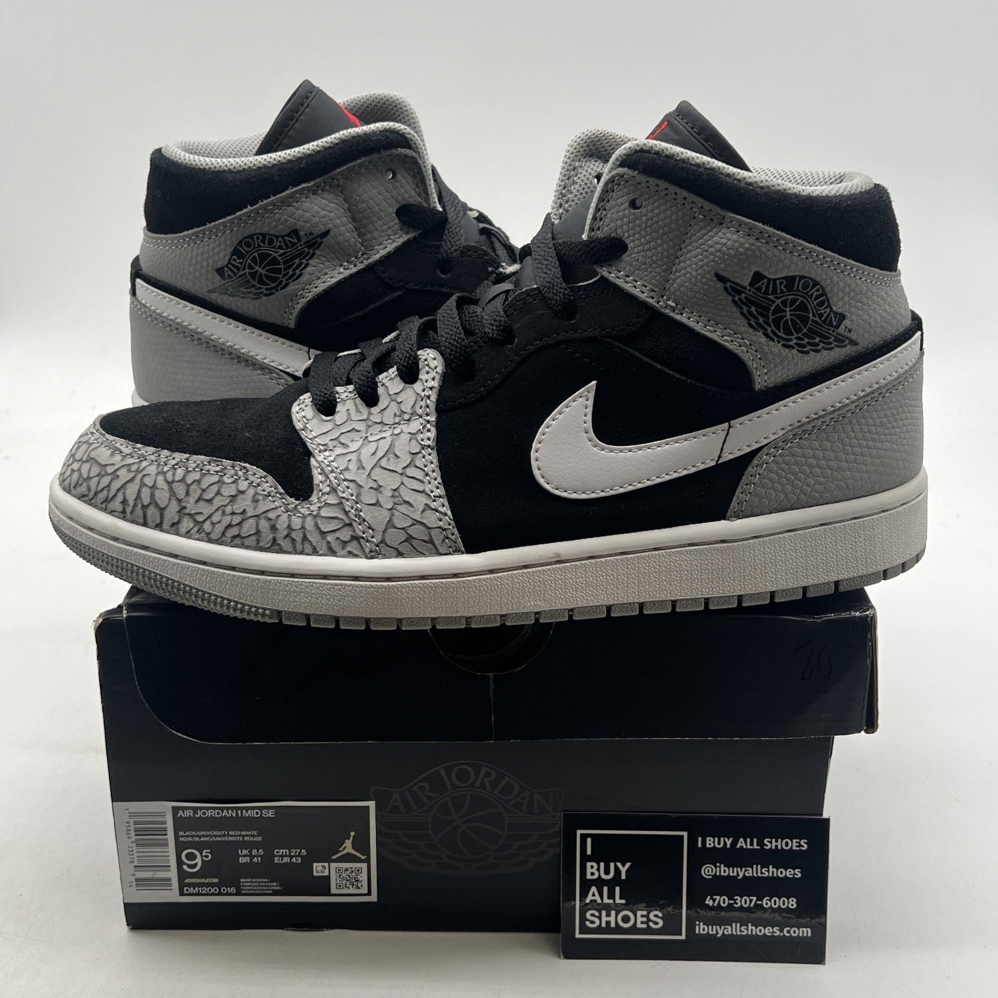 Size 9.5 - Air Jordan 1 Mid SE Elephant Toe (DM1200-016)
