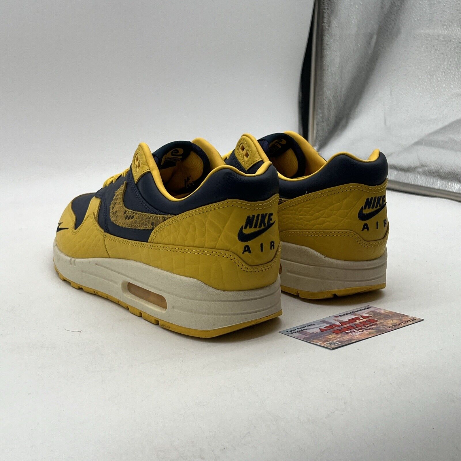 Size 12 - Nike Air Max 1 Premium michigan snakeskin (DD1391-100)