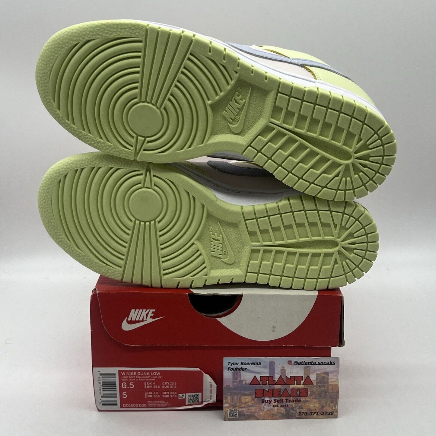 Nike Dunk Low Lace Up Womens Size 6.5 DD1503-600 Lime Ice Brand New Og All DS