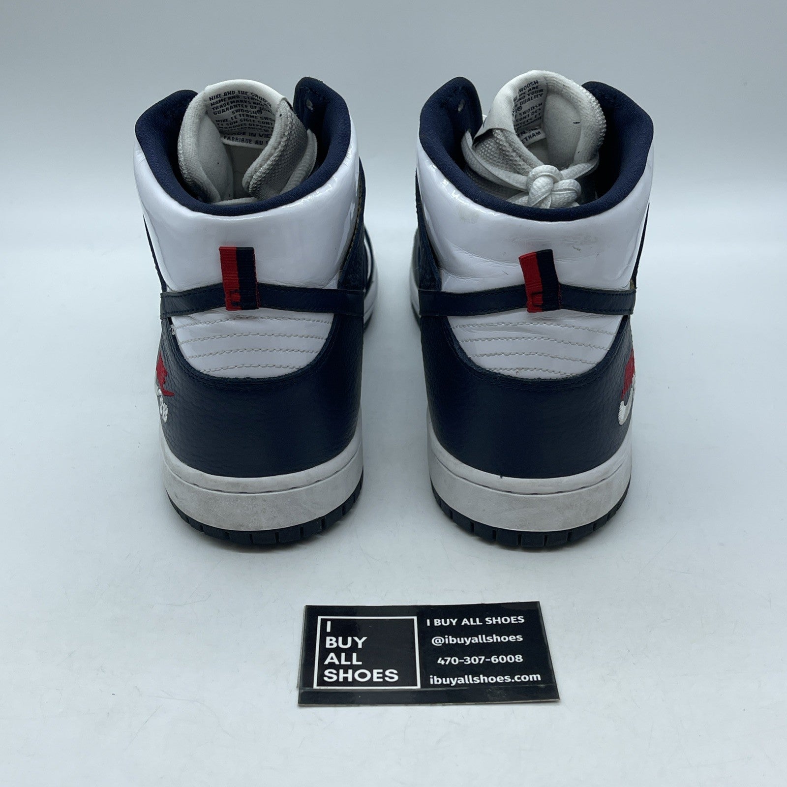 Size 14 - Nike SB Dunk Pro High Dream Team Blue White Leather (854851-441)