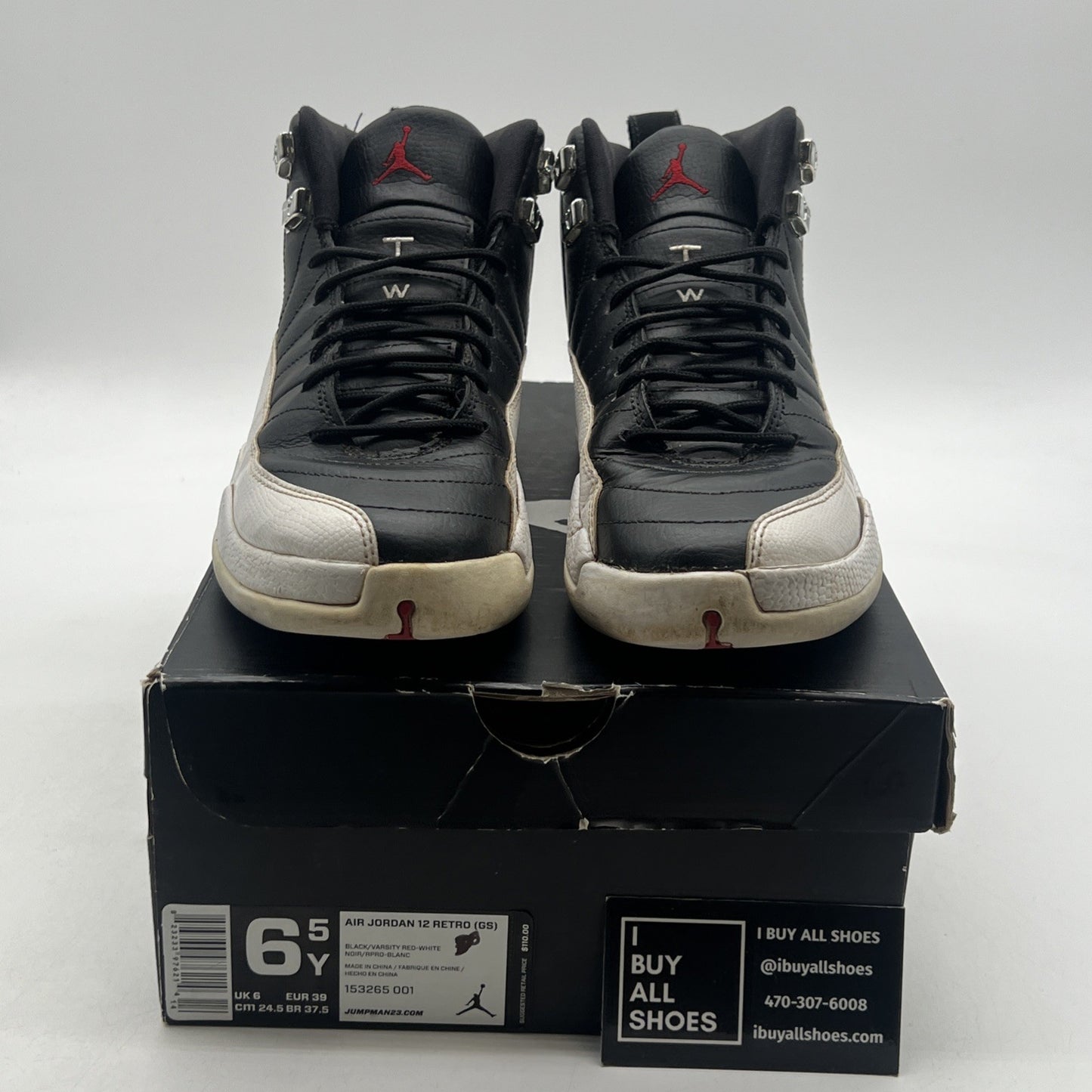Size 6.5Y - Air Jordan 12 Retro Playoffs (153265-001)