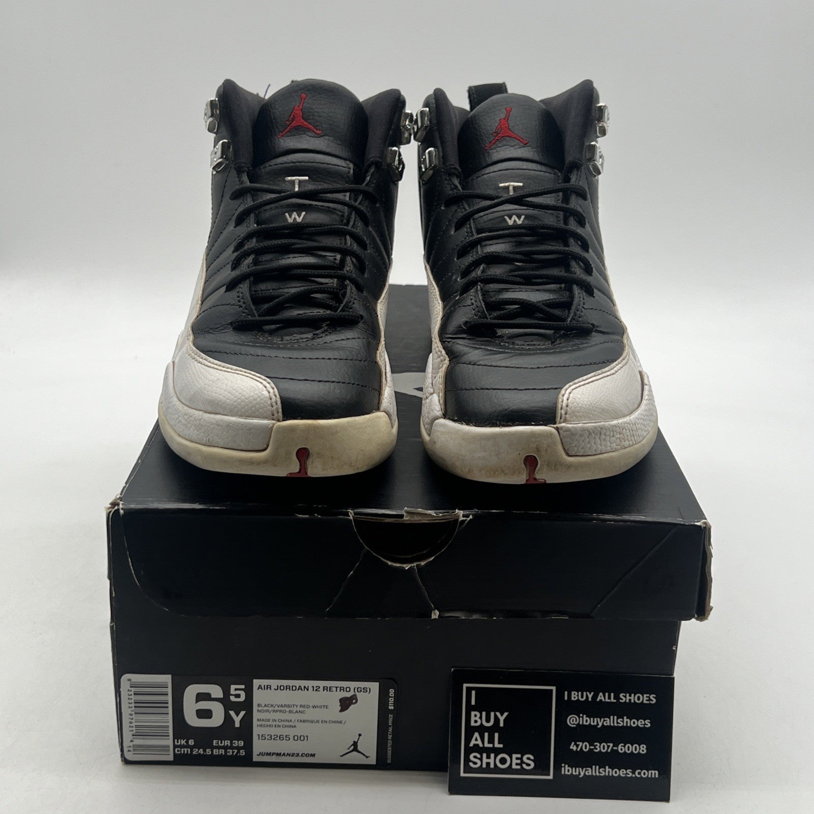 Size 6.5Y - Air Jordan 12 Retro Playoffs (153265-001)
