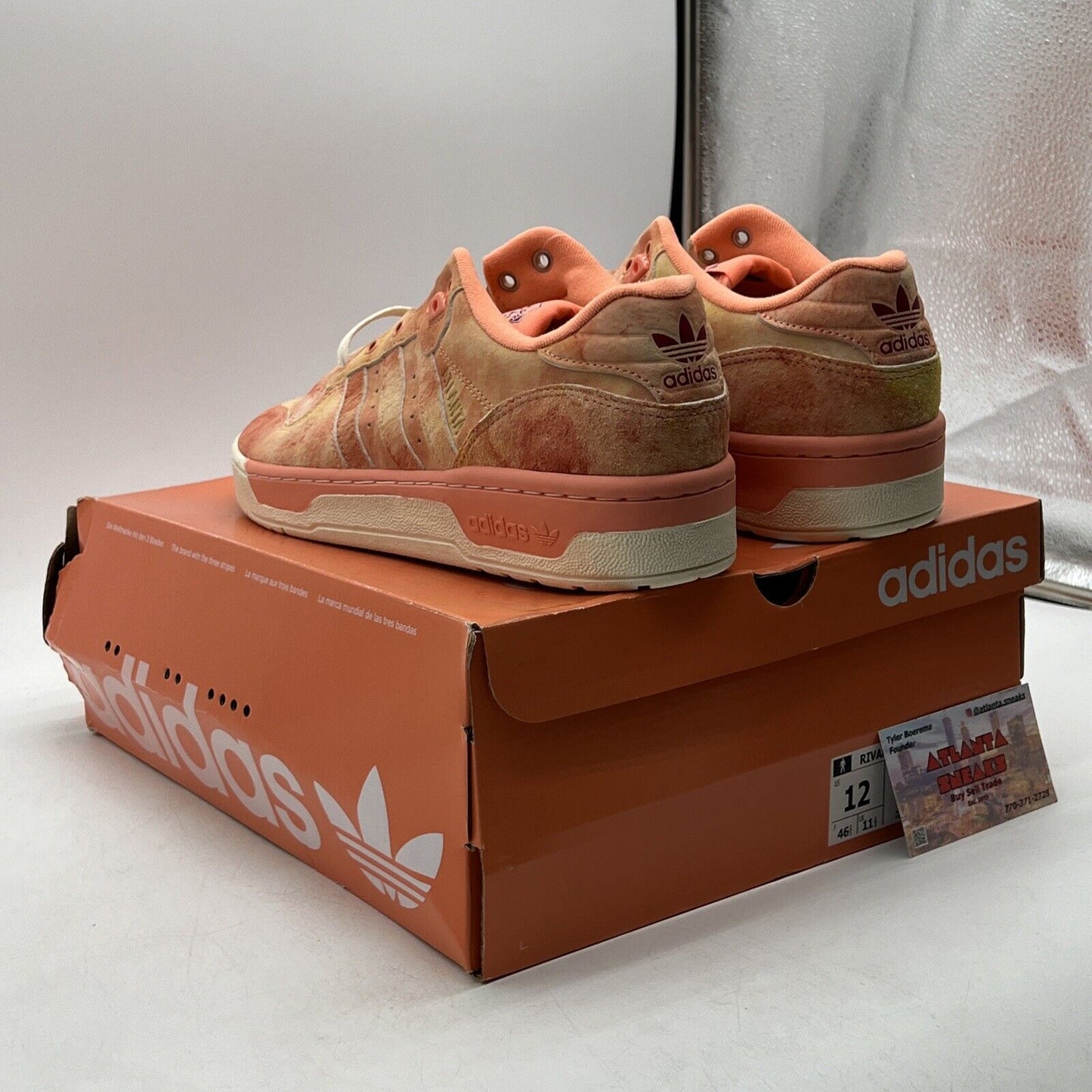 Size 12 - adidas Social Status x Rivalry Low Kings Peach Suede  (EE6384)