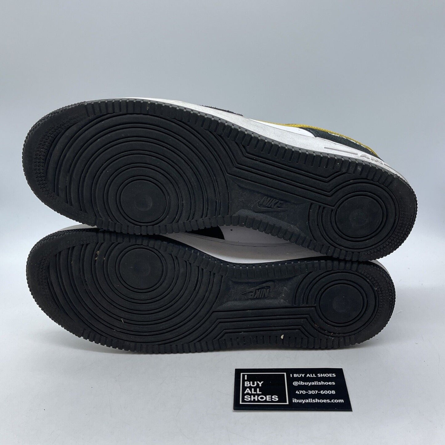Size 12 - Nike Air Force 1 '07 LV8 Black University Gold Suede (DH7568-002)