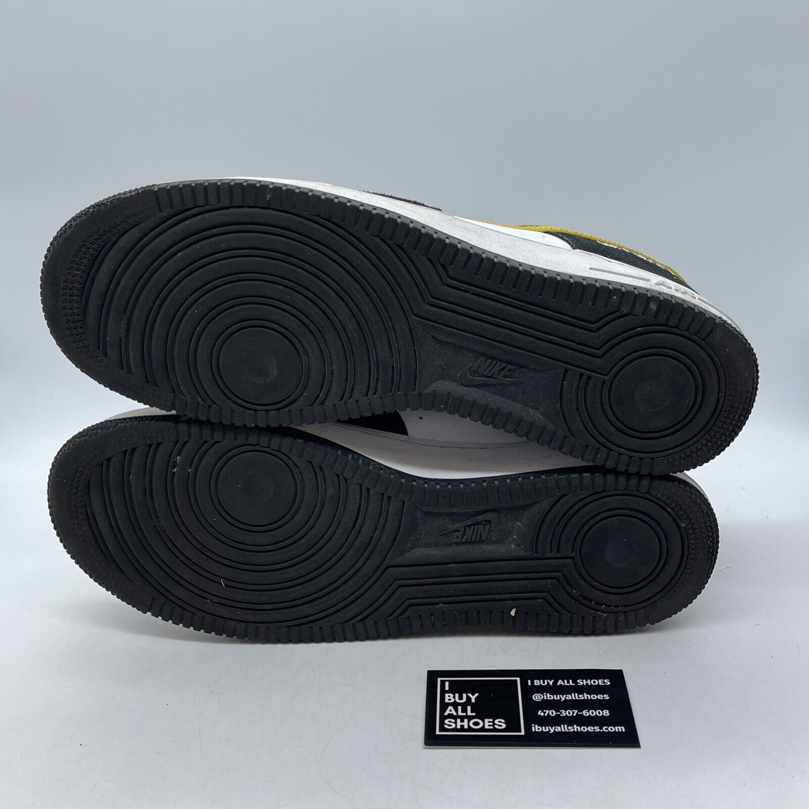 Size 12 - Nike Air Force 1 '07 LV8 Black University Gold Suede (DH7568-002)