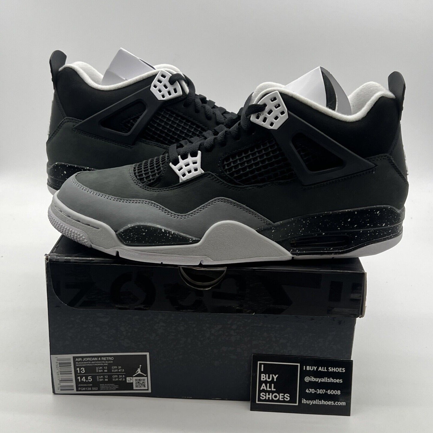Size 13 - Air Jordan 4 Retro 2024 Fear (FQ8138-002)