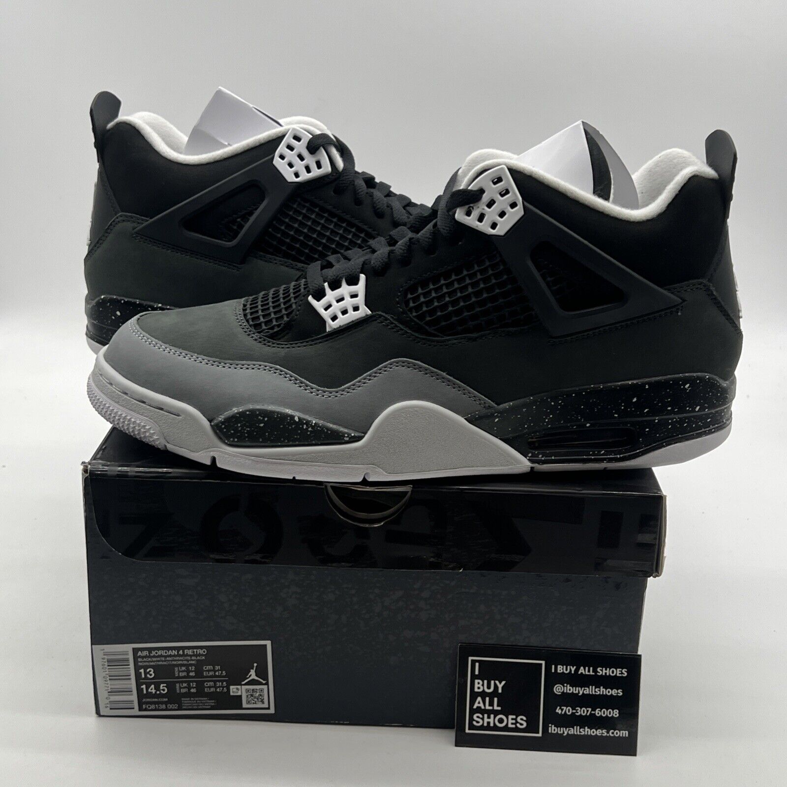 Size 13 - Air Jordan 4 Retro 2024 Fear (FQ8138-002)