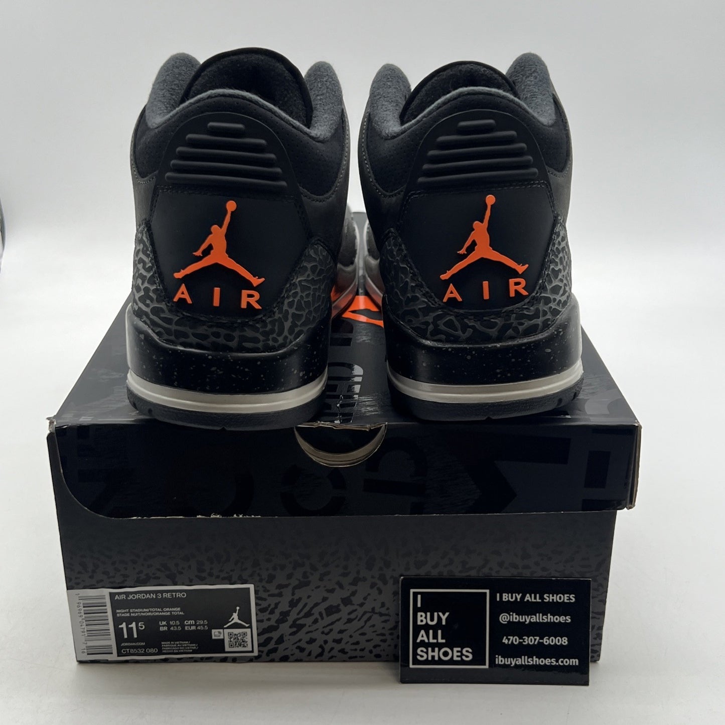 Size 11.5 - Air Jordan 3 Retro 2023 Mid Fear (CT8532-080)
