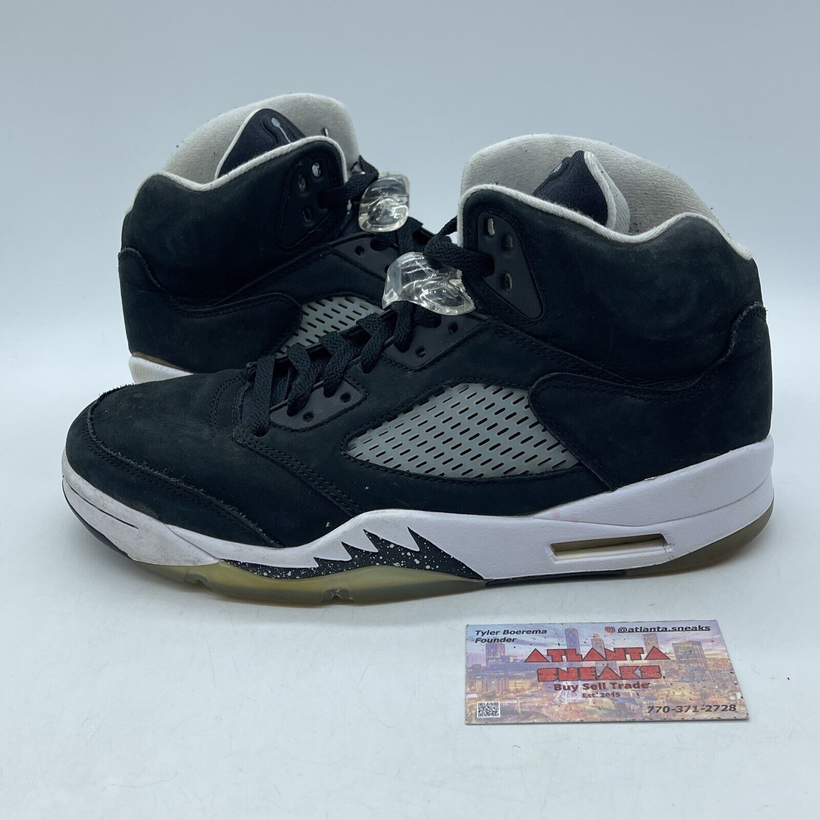 Size 9 - Jordan 5 Retro Mid Oreo Black Suede White Leather (CT4838-011)