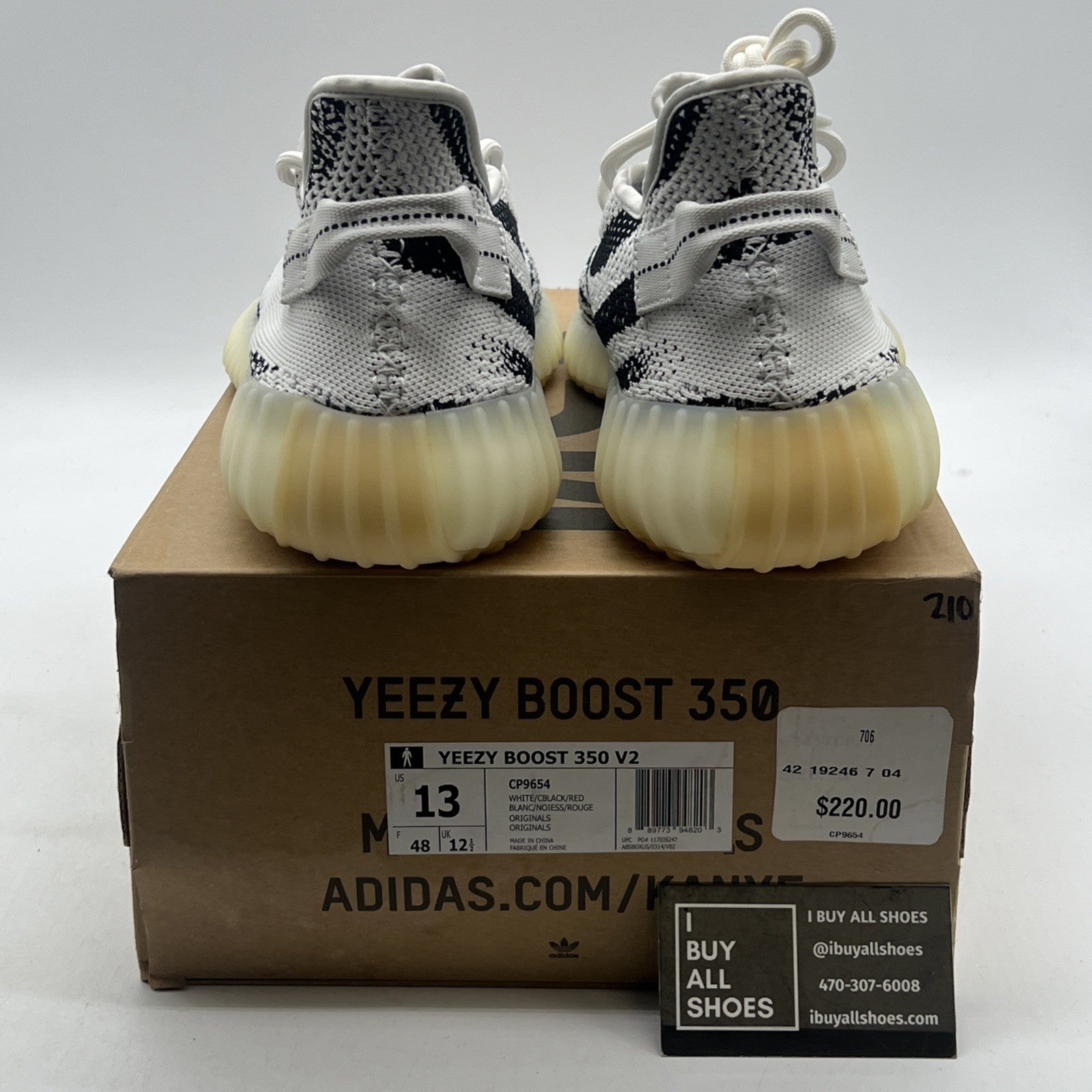 Size 13 - adidas Yeezy Boost 350 V2 Low Zebra (CP9654)