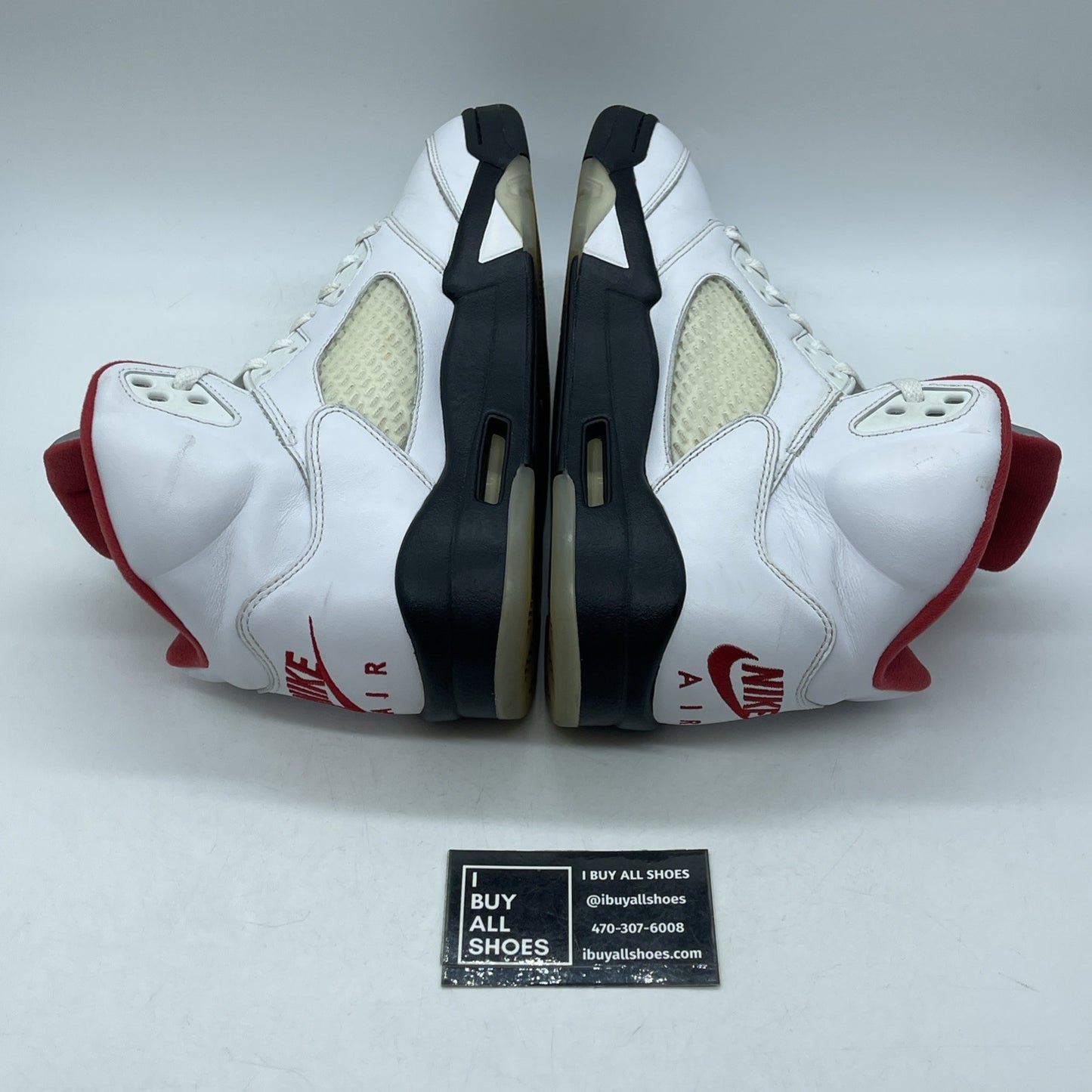 Size 9.5 - Jordan 5 Retro Mid Fire Red White Black Leather (DA1911-102)