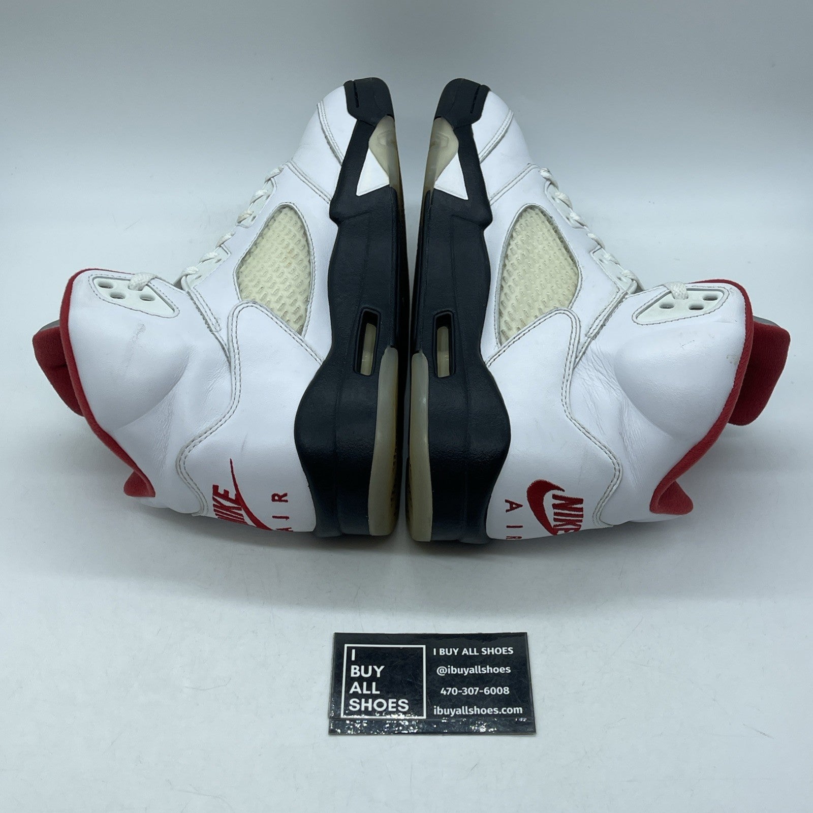 Size 9.5 - Jordan 5 Retro Mid Fire Red White Black Leather (DA1911-102)