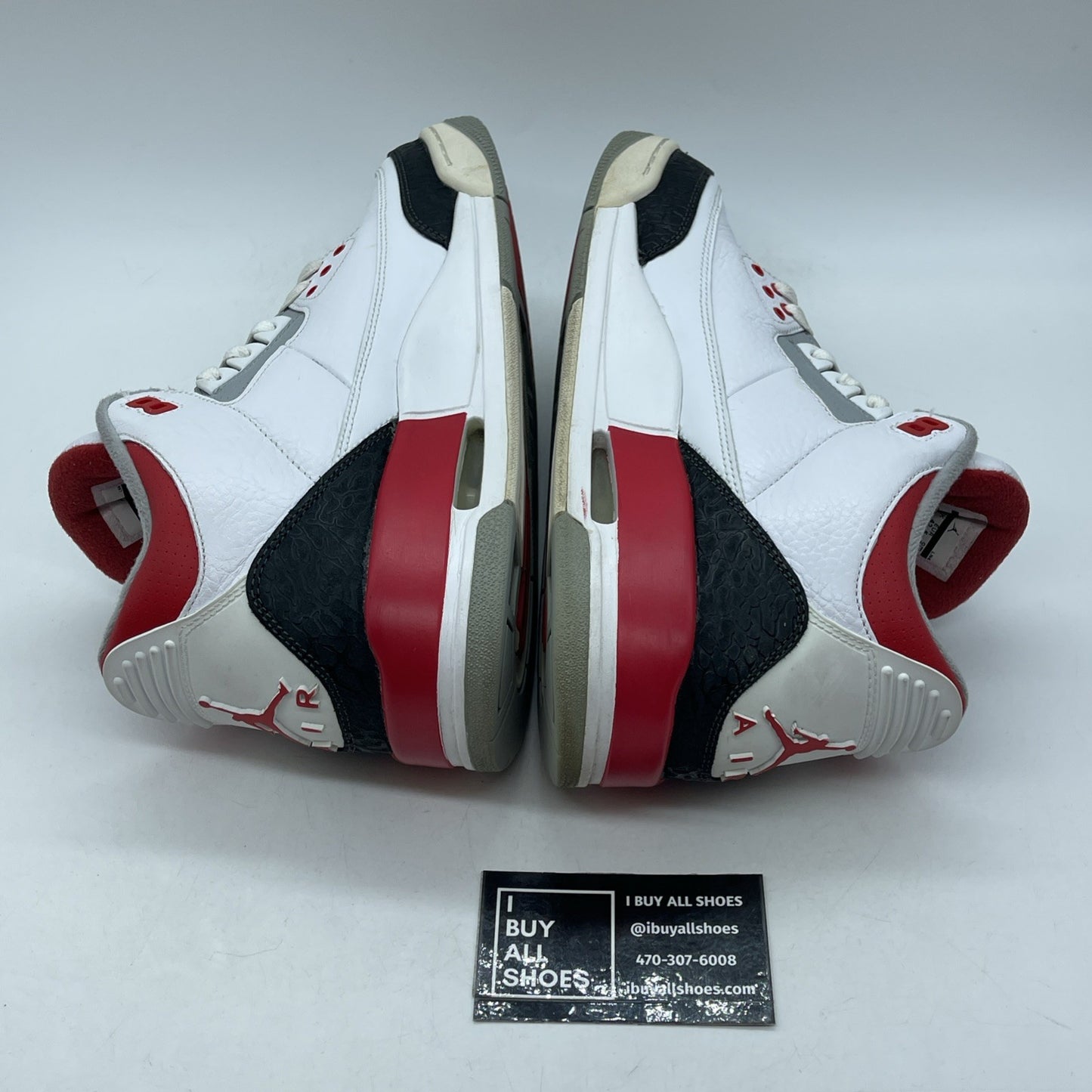 Size 9 - Air Jordan 3 Retro 2013 Fire Red Black White Leather (136064-120)