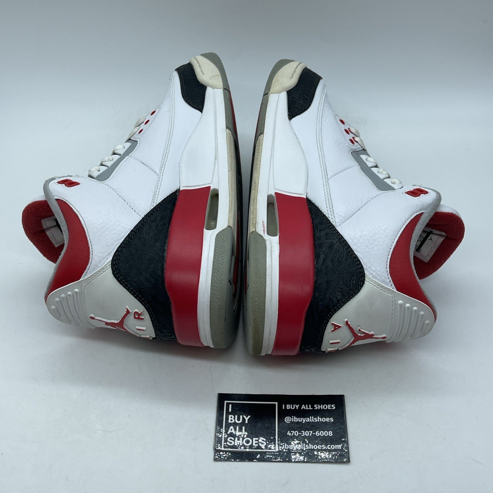 Size 9 - Air Jordan 3 Retro 2013 Fire Red Black White Leather (136064-120)