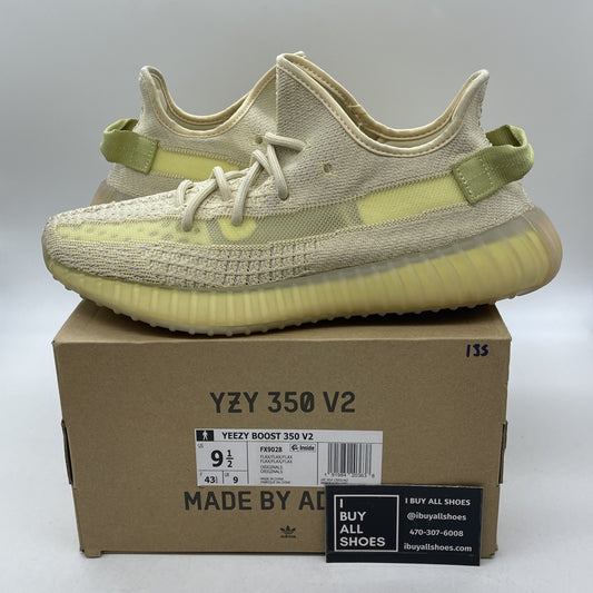 Size 9.5 - adidas Yeezy Boost 350 V2 Flax Yellow Suede (FX9028)