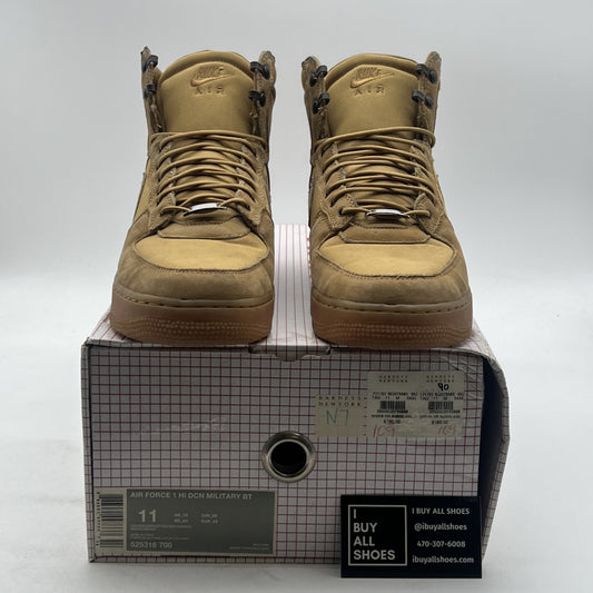 Size 11 - Nike Air Force 1 Dcn Military Bt High Brown (525316-700)
