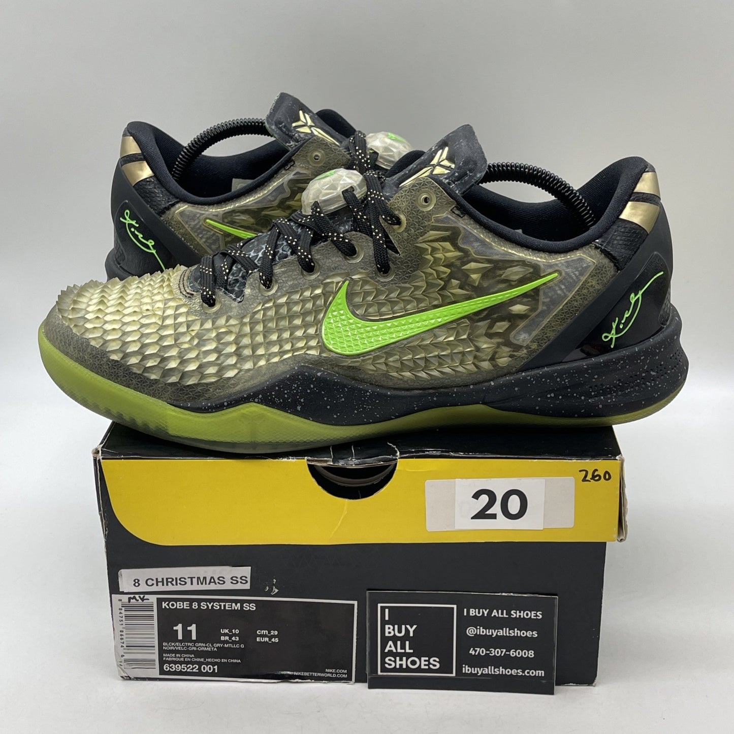 Size 11 - Nike Kobe 8 SS Christmas (639522-001)