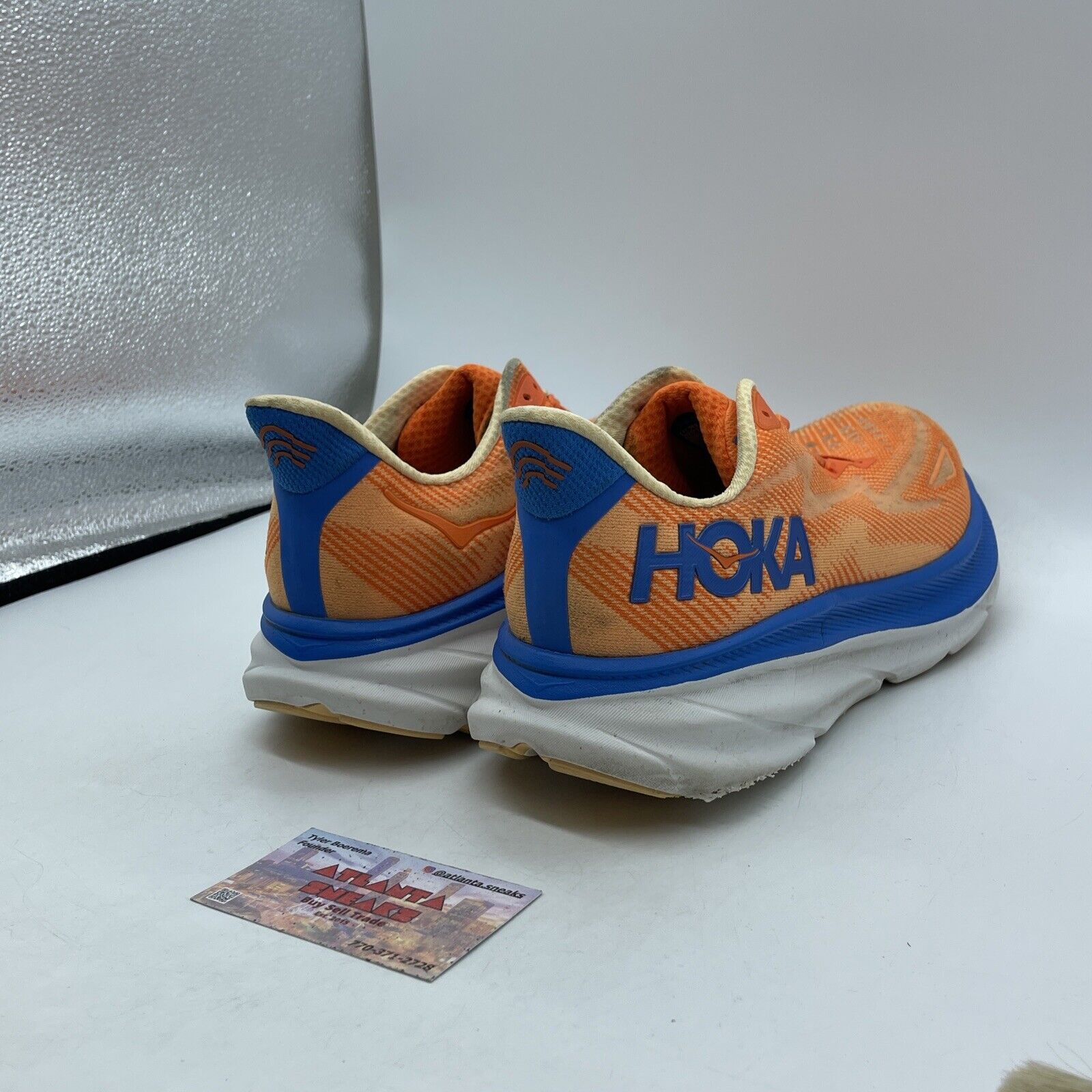 Size 11.5 - Hoka One One Clifton 9 2E Wide Vibrant Orange Impala