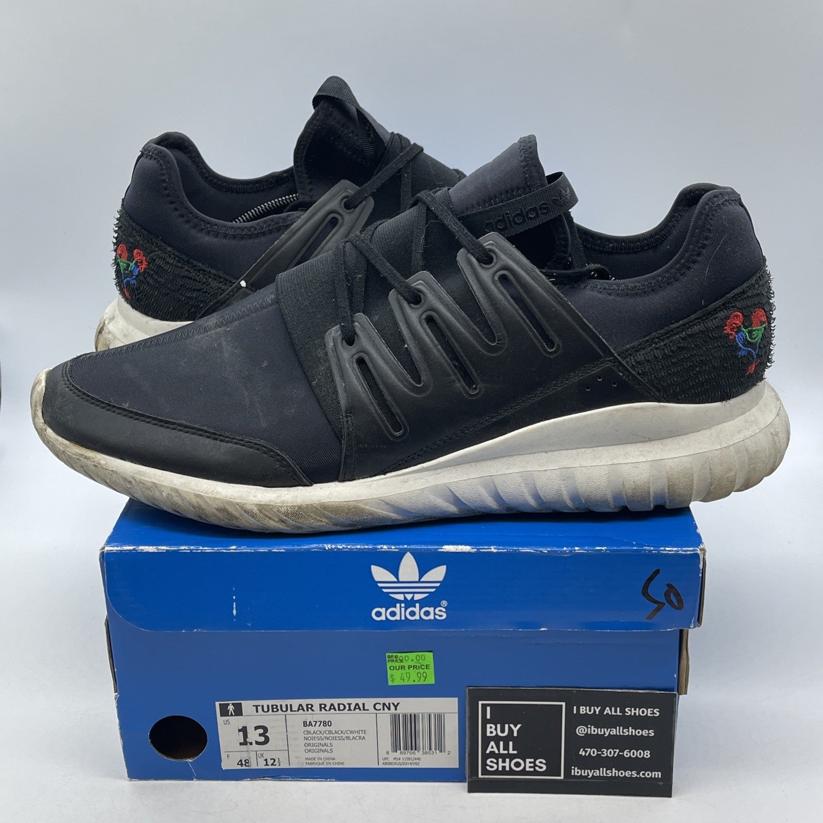 Size 13 - Adidas Tubular Radial CNY Year of the Rooster (BA7780)
