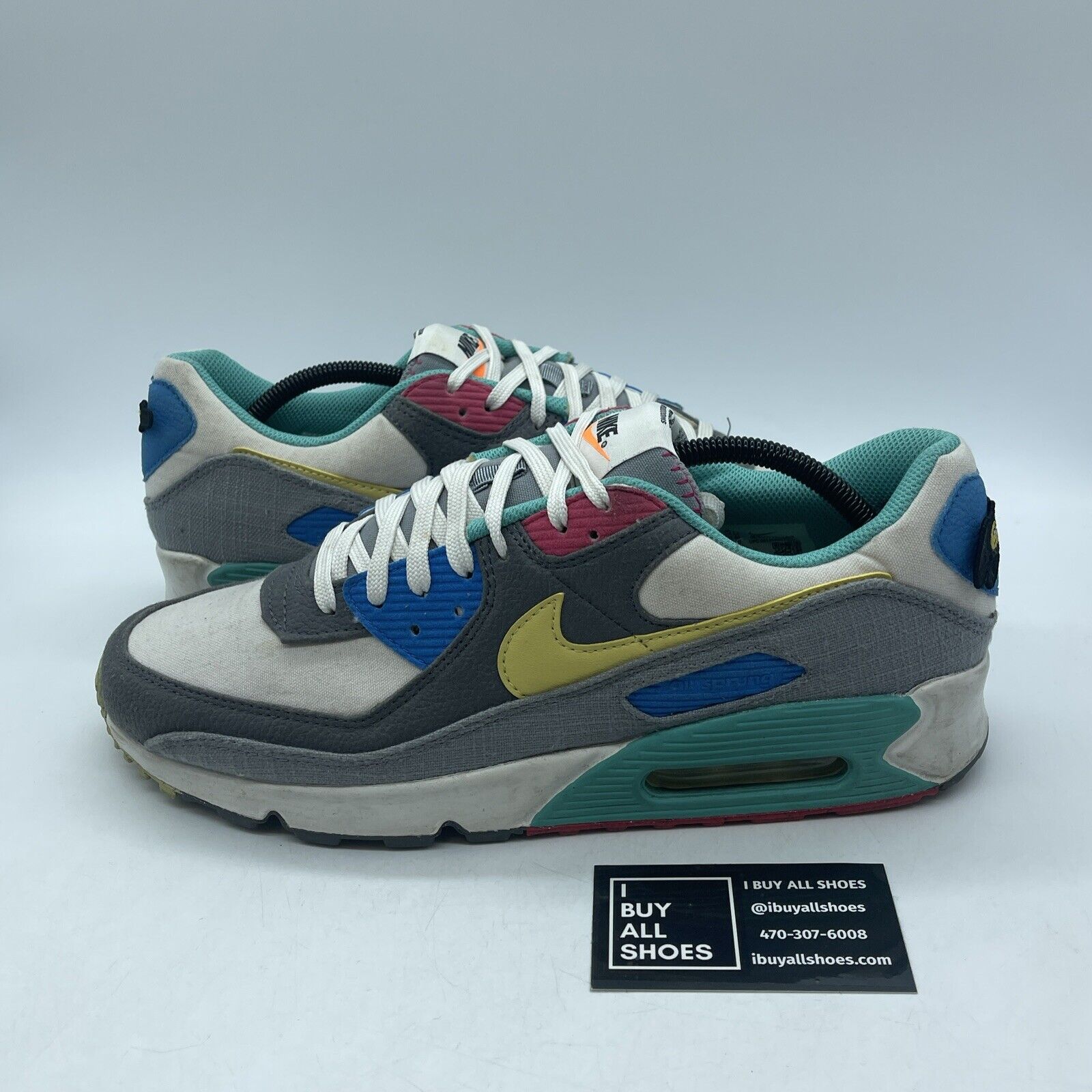 Size 12 - Nike Air Max 90 Air Sprung Iron Grey Suede Leather (DM8171-001)