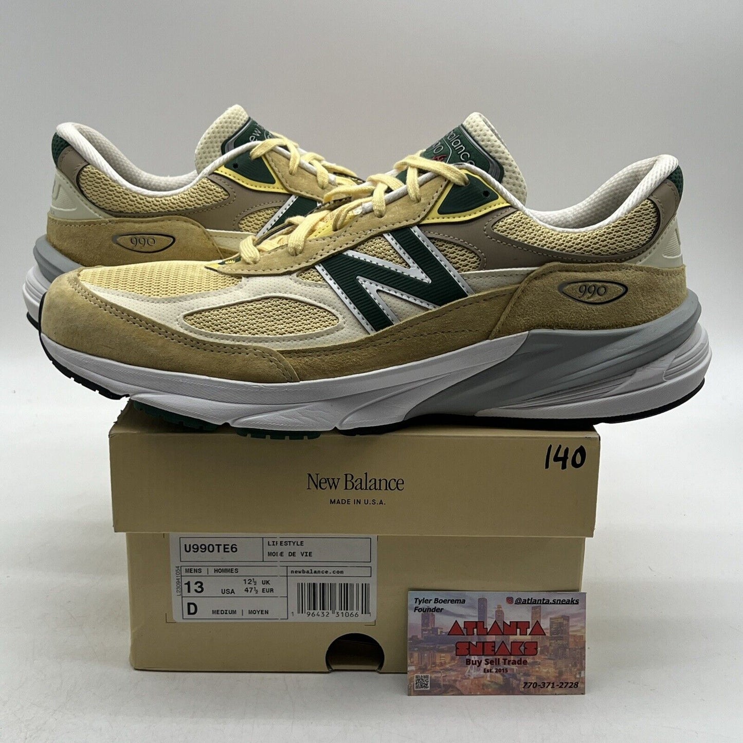 Size 13 - New Balance Teddy Santis x 990v6 Made in USA Sulphur (U990TE6)