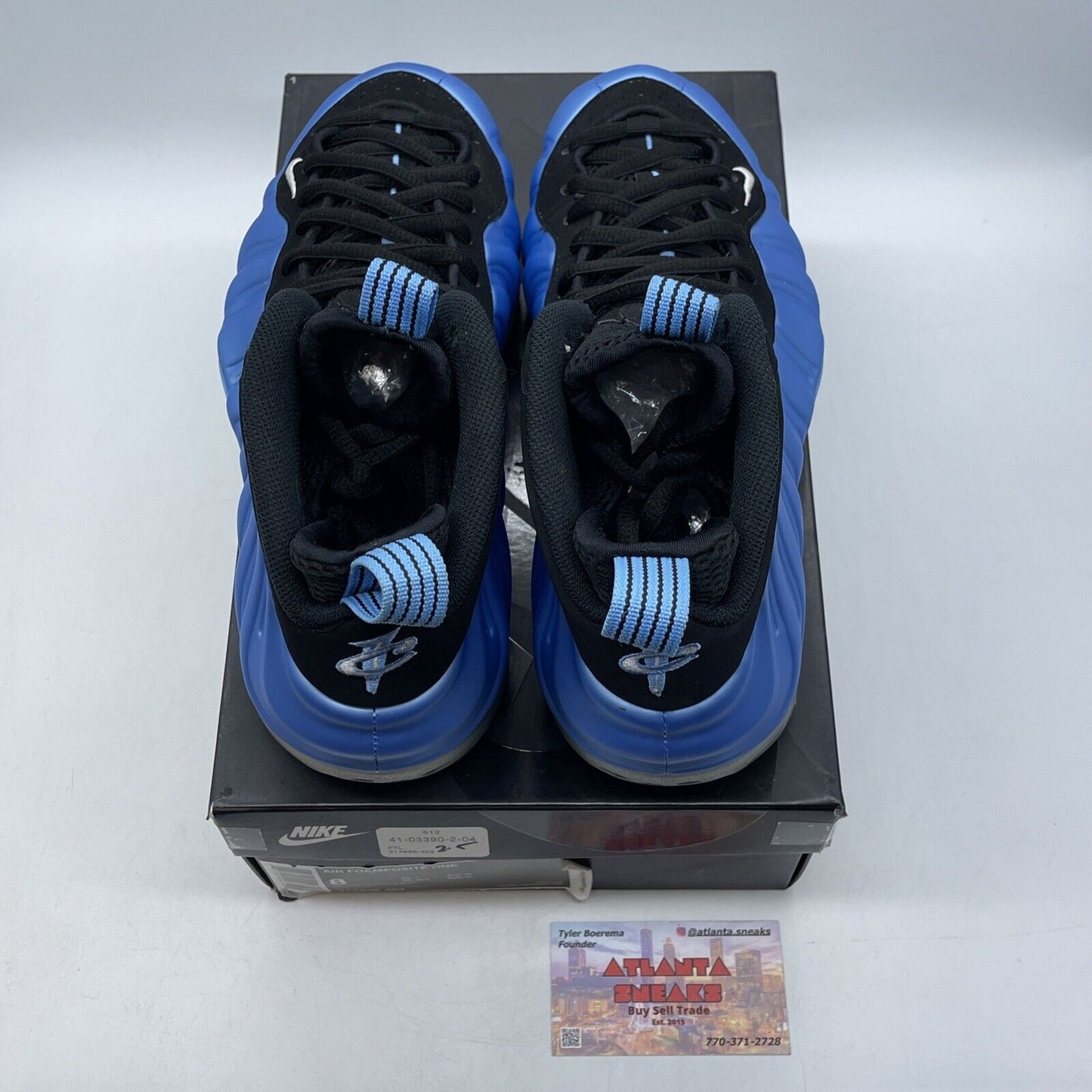 Size 8 - Nike Air Foamposite One University Blue Black (314996-402)