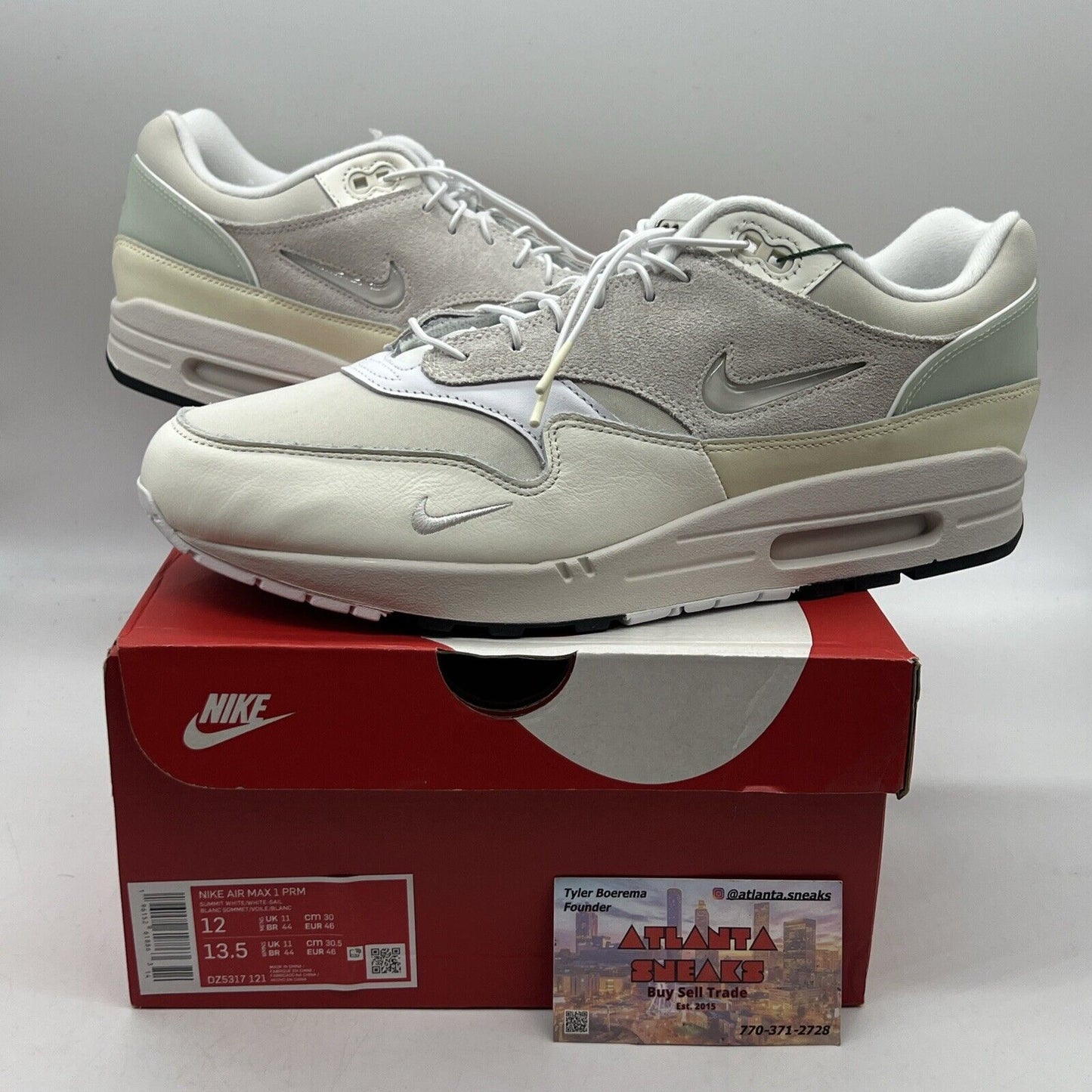 Size 12 - Nike Air Max 1 Coconut Milk/Light Bone/Phantom/Sail/Summit White/White