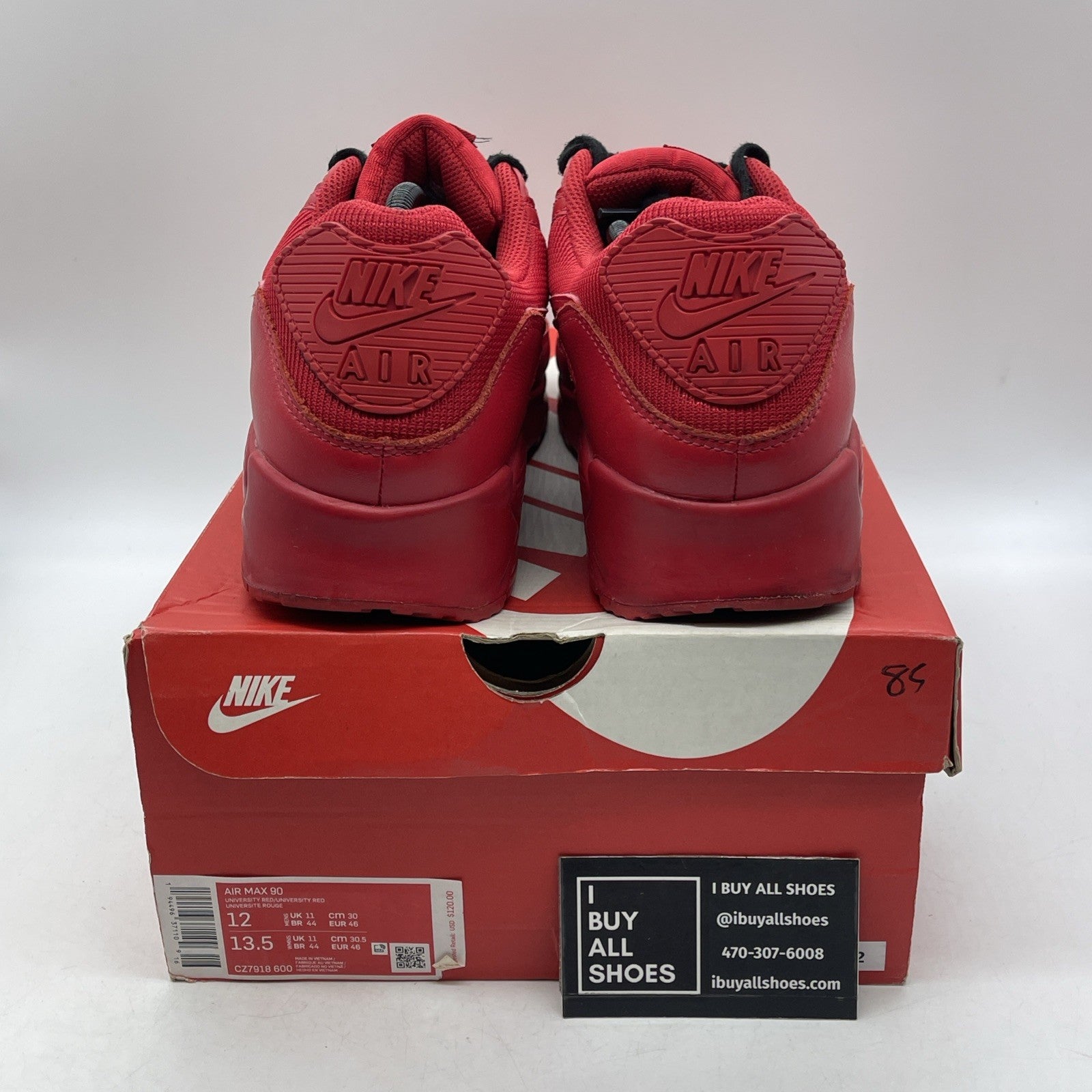 Size 12 - Nike Air Max 90 Triple Red (CZ7918-600)