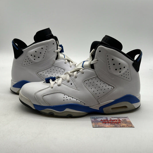 Size 11.5 - Air Jordan 6 Retro 2014 Sport Blue (384664-107)