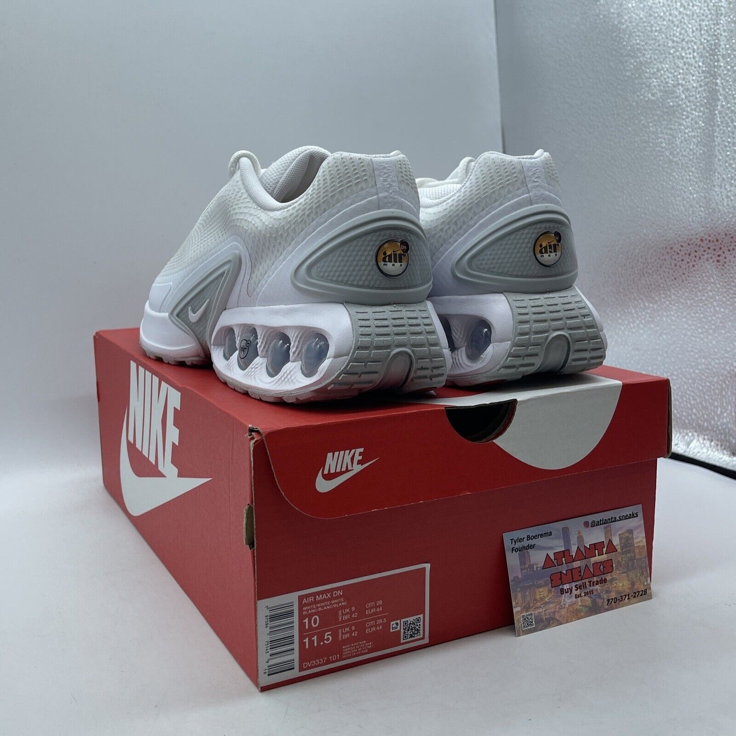 Size 10 - Nike Air Max DN White Metallic Silver Red Black (DV3337-101)